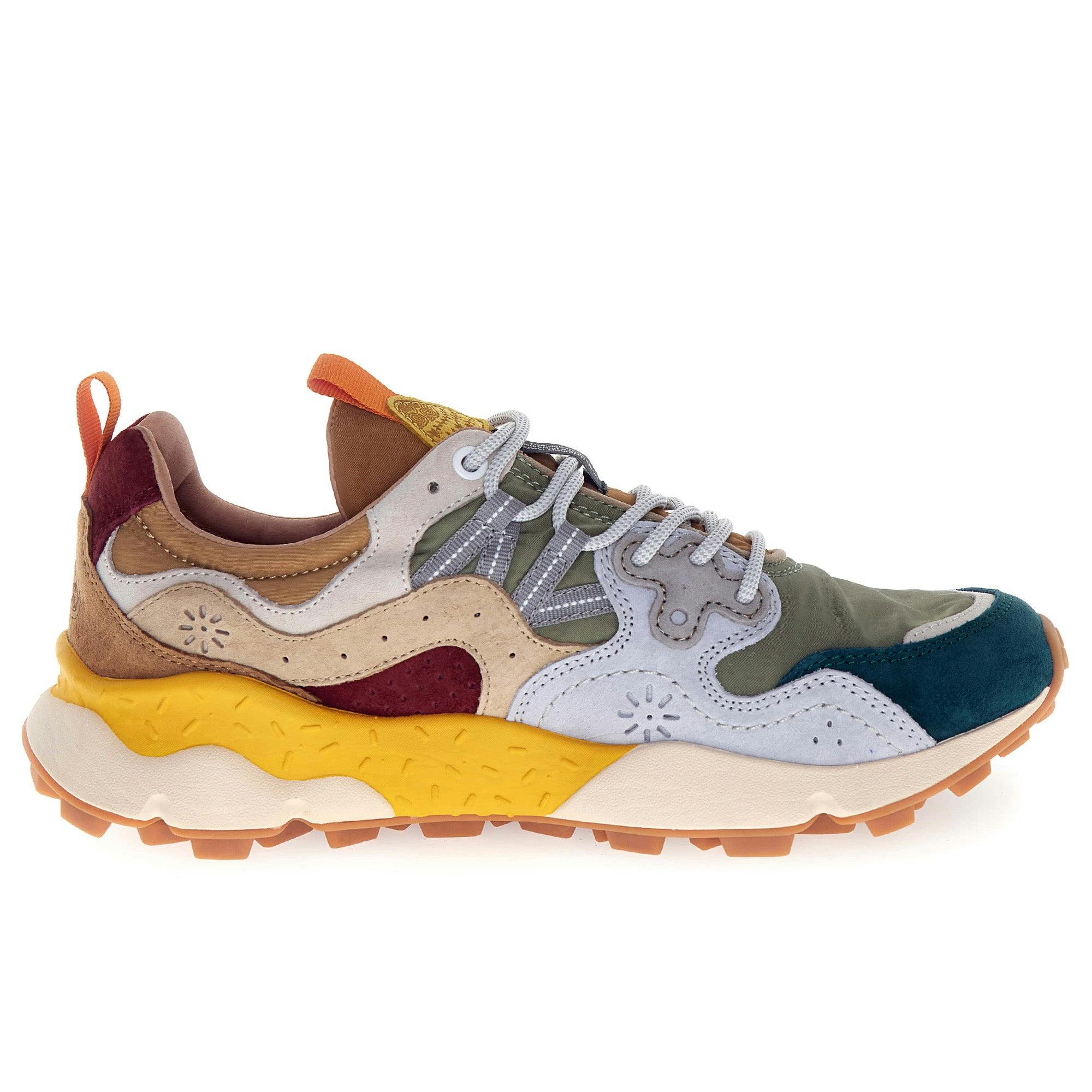 Flower Mountain Men's Dark/Light/Grey Yamano 3 Trainers - Perol/ Grey/Mud - Eu 40