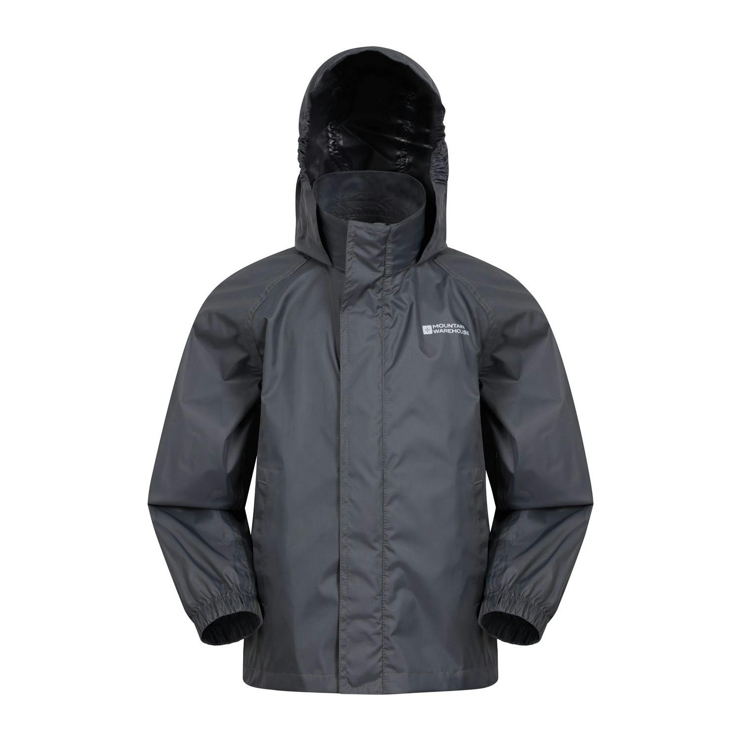 Mountain Warehouse Grey Childrens/Kids Pakka Ii Waterproof Jacket - 13 Years - 100% Polyamide