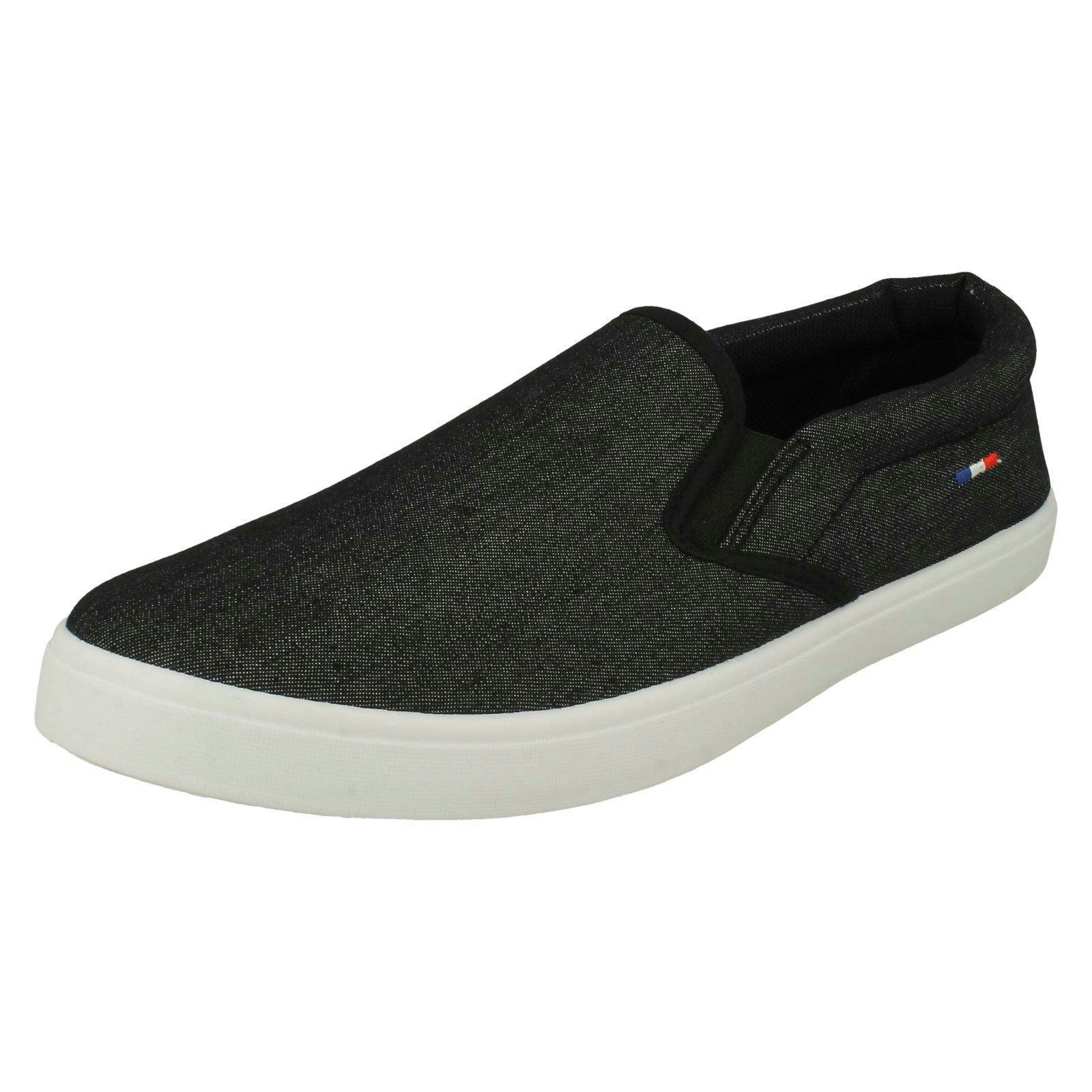 Reflex Men's Black Slip On Pumps A1128 - Uk 11