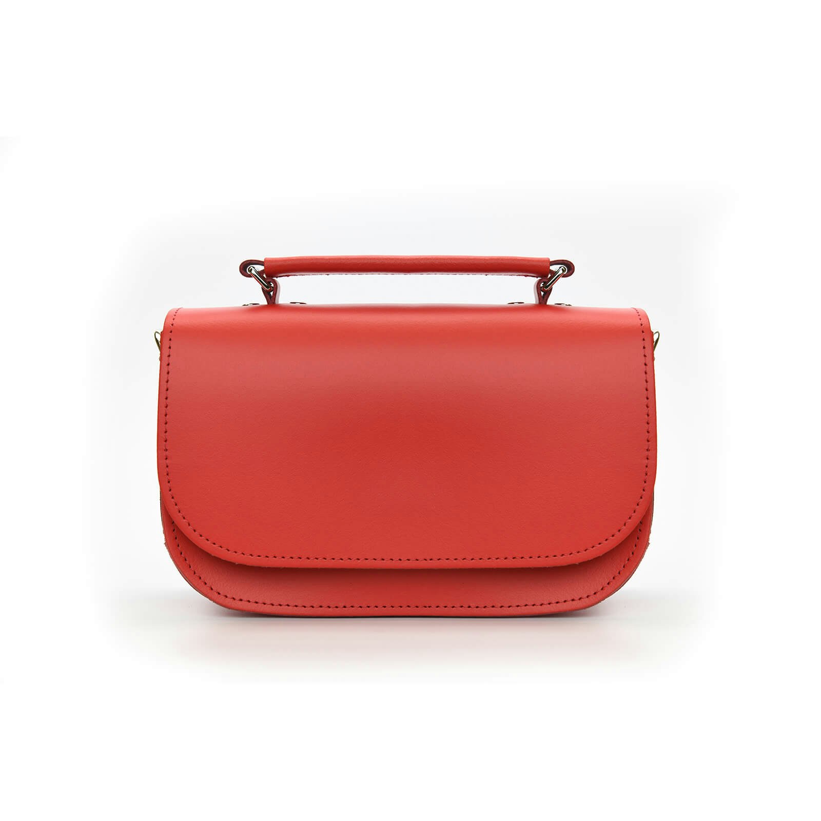 Zatchels Red Aura Handmade Leather Bag - Pillar Box