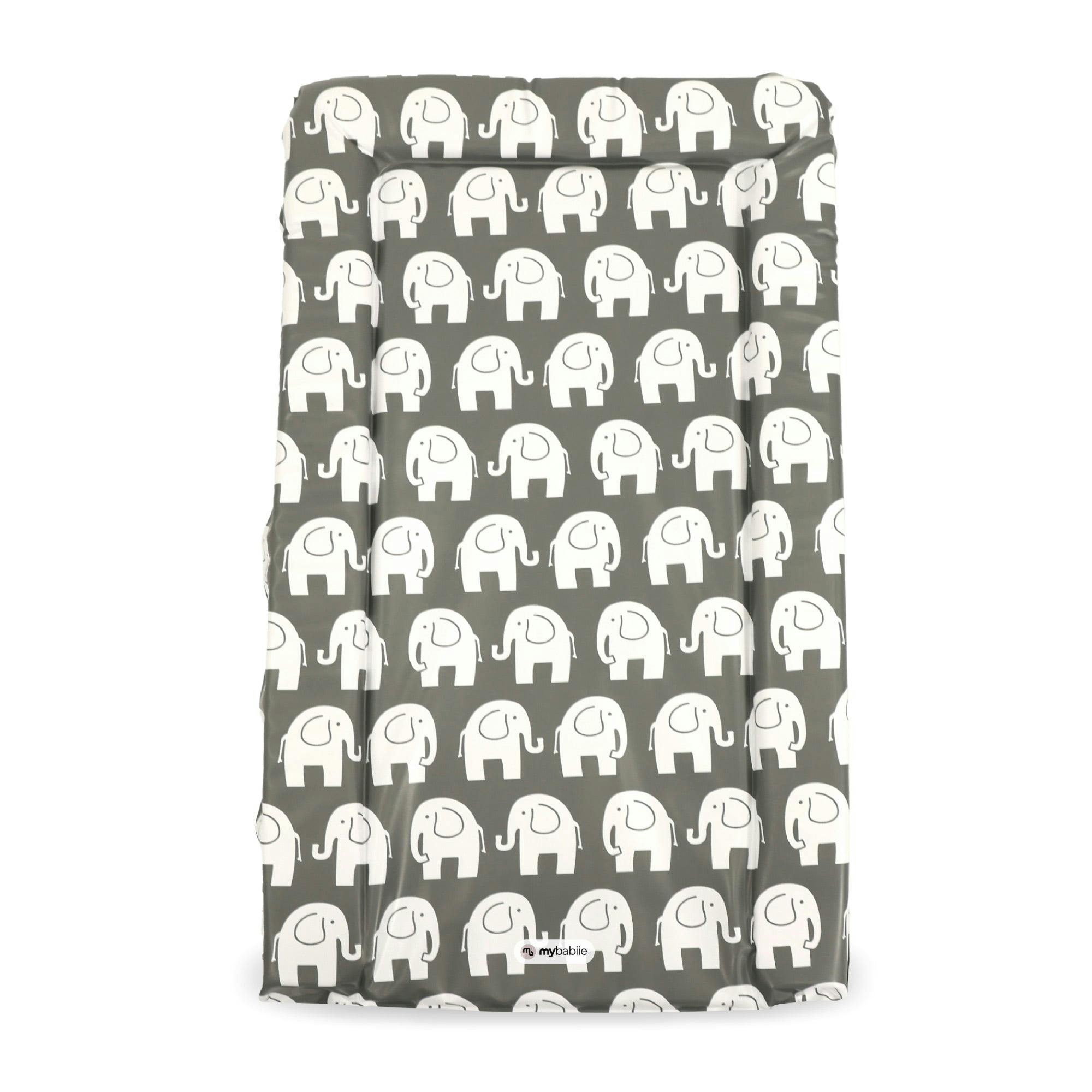 My Babiie Changing Mat - Grey Elephants - Image 3