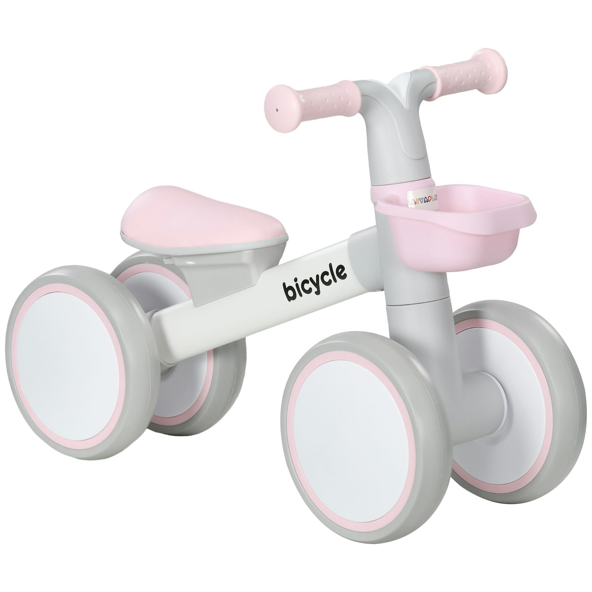 Bobobiy Pink Kids Balance Bike For 1-3 Years Old With Adjustable Seat, Silent Wheels, - Image 7