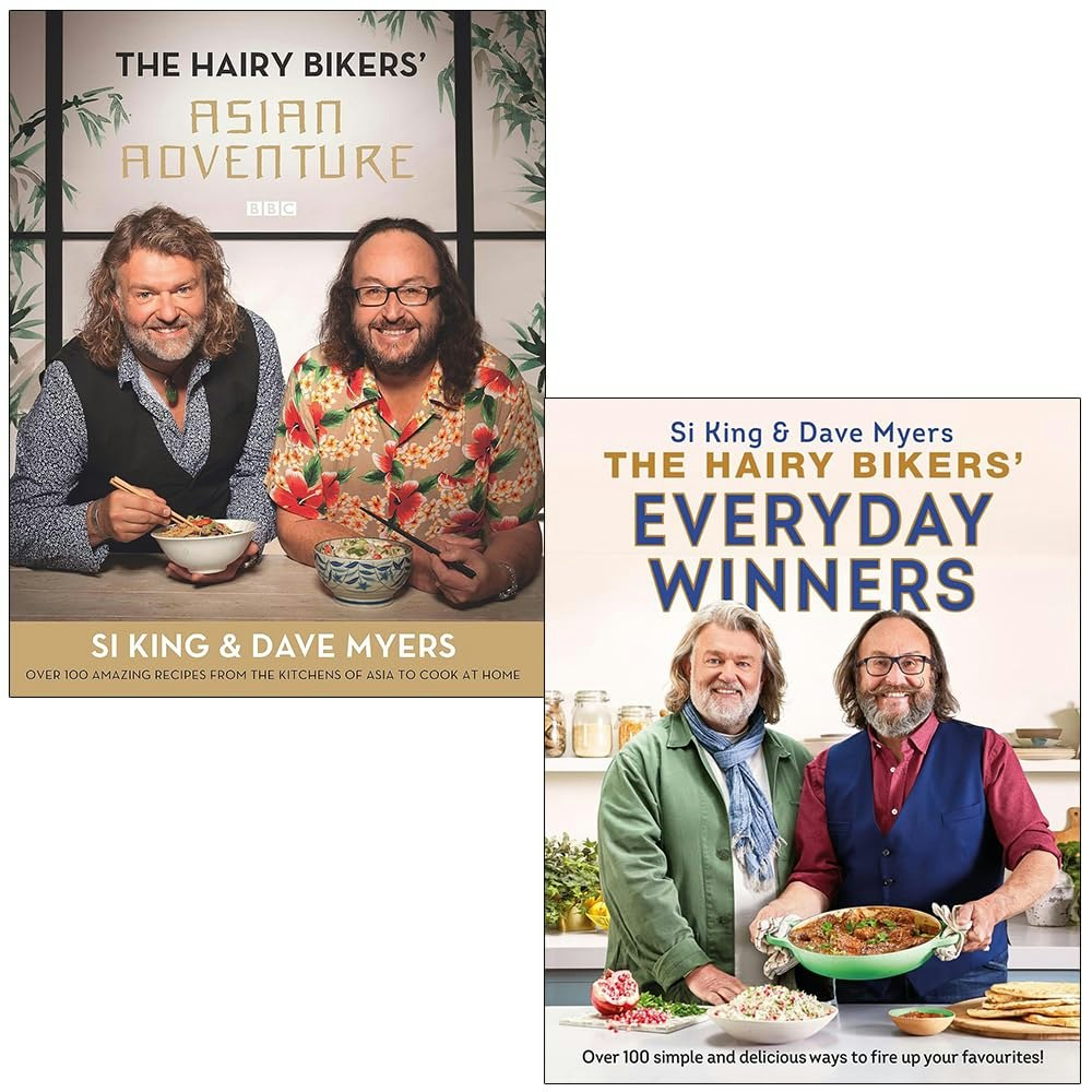 Various Publishers The Hairy Bikers Collection 2 Books Set (Asian Adventure & Everyday Winners)