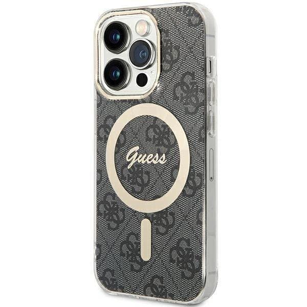 Guess Black Iml 4G With Magsafe Hard Case For Iphone 15 Pro 6.1" - Guhmp15lh4stk