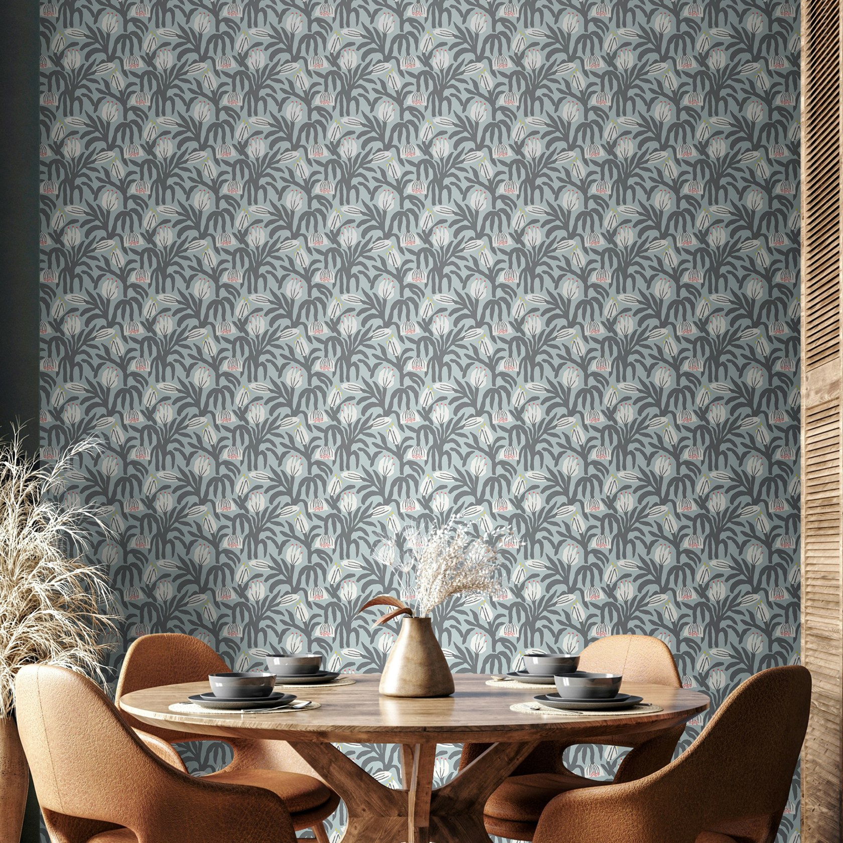 Rackhams Chunky Flower - Summer Shower 10M Wallpaper