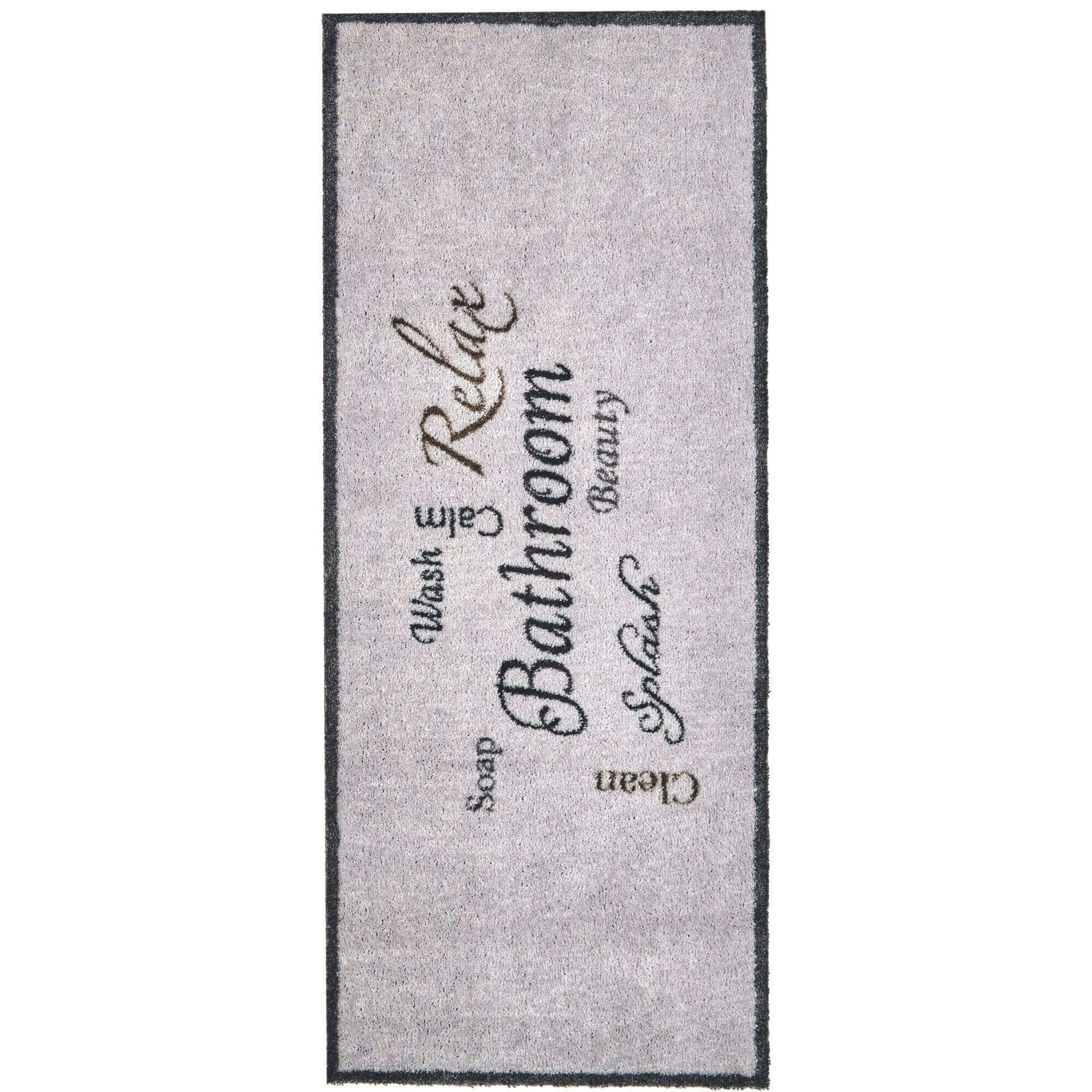 Rackhams Light Recycled Washable Bathroom Relax Mat | 129 - 50X120 Cm
