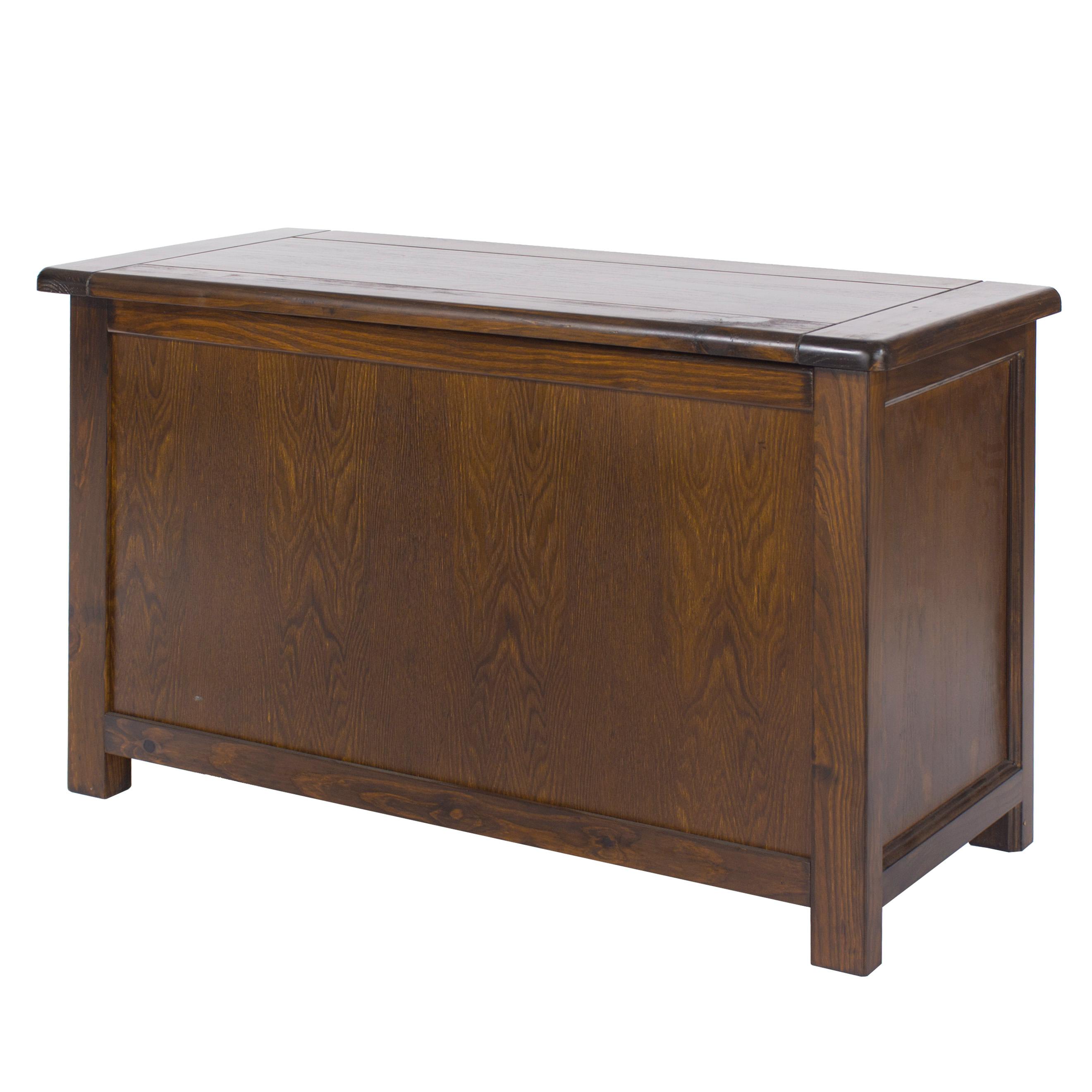 Core Products Dark Boston Bedroom Storage Trunk Chest, Lacquer Finish