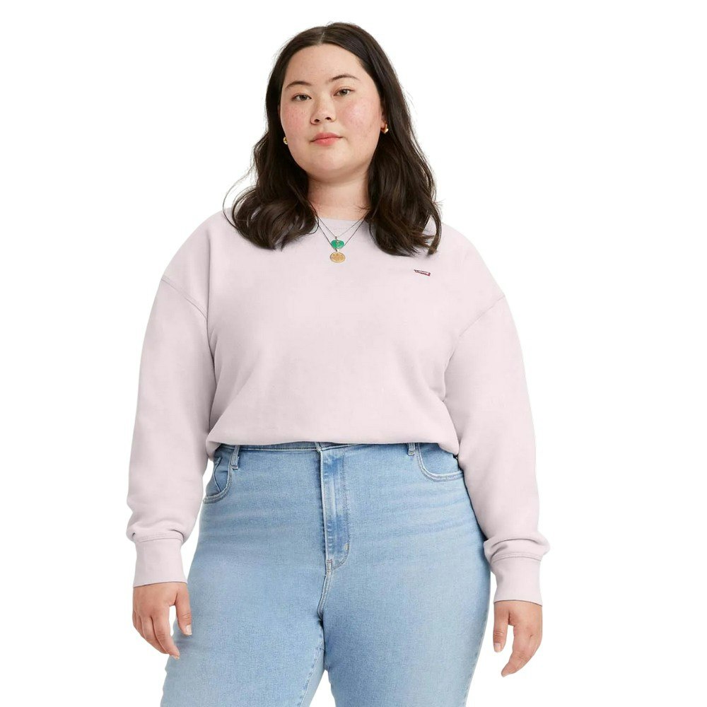 Levis Women's Mauve / Crew Neck Plus Sweatshirt - Size 22