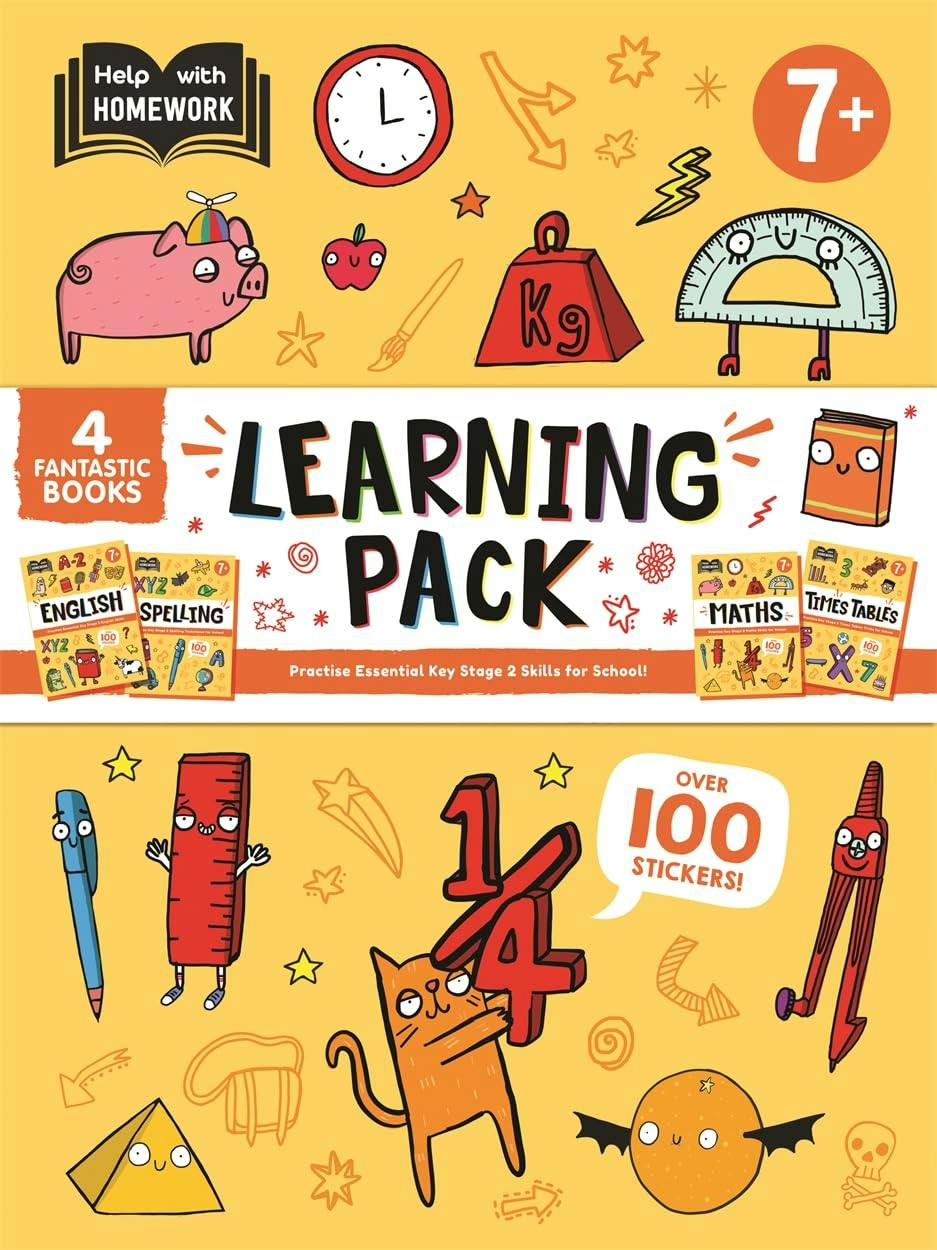 Various Publishers Help With Homework 7+ Learning Pack (4 Workbooks To Practise Essential Key Stage 2 Skills) | English, Maths, Spelling, Times Tables - Image 7