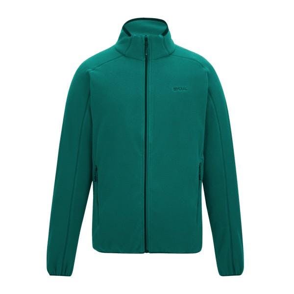 Regatta Men's Green Hadfield Full Zip Fleece Jacket - Mediterranean - 5XL - Mediterranean - 100% Polyester