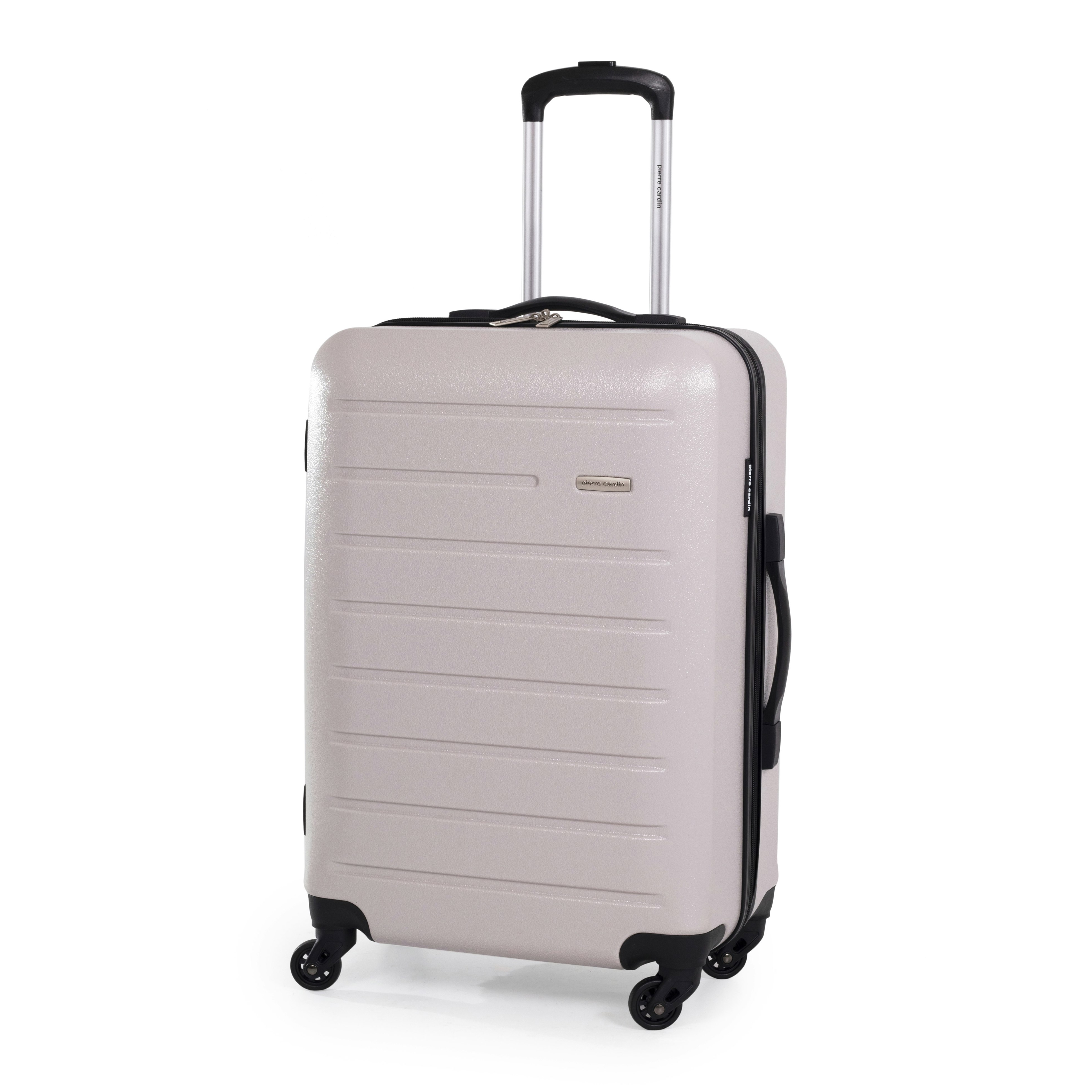 Pierre Cardin Voyager Hard Shell Lightweight Luggage 4 Wheel Durable Travel Suitcase - Medium - 64.6 Ltrs - Abs