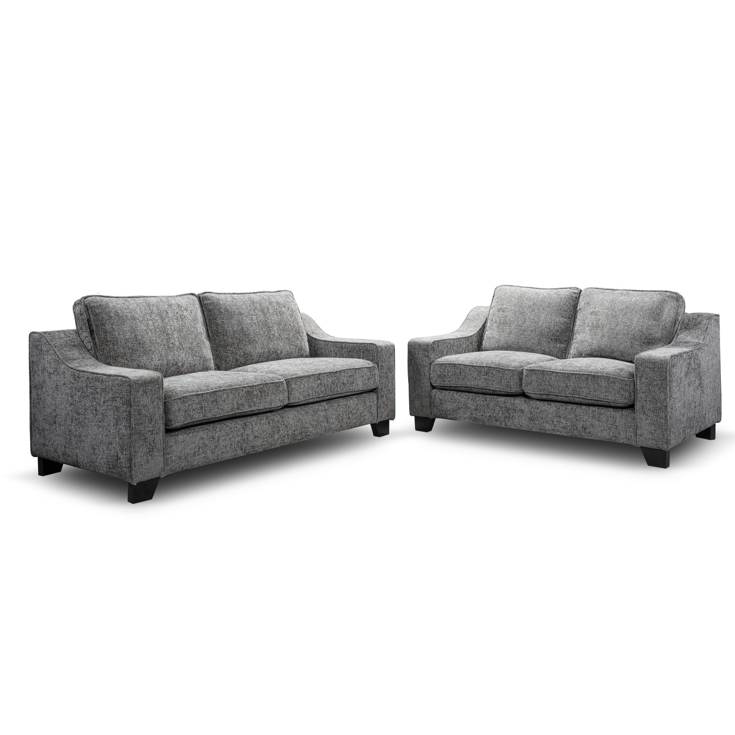 Rackhams Grey Nebraska Slate 3 + 2 Sofa Suite