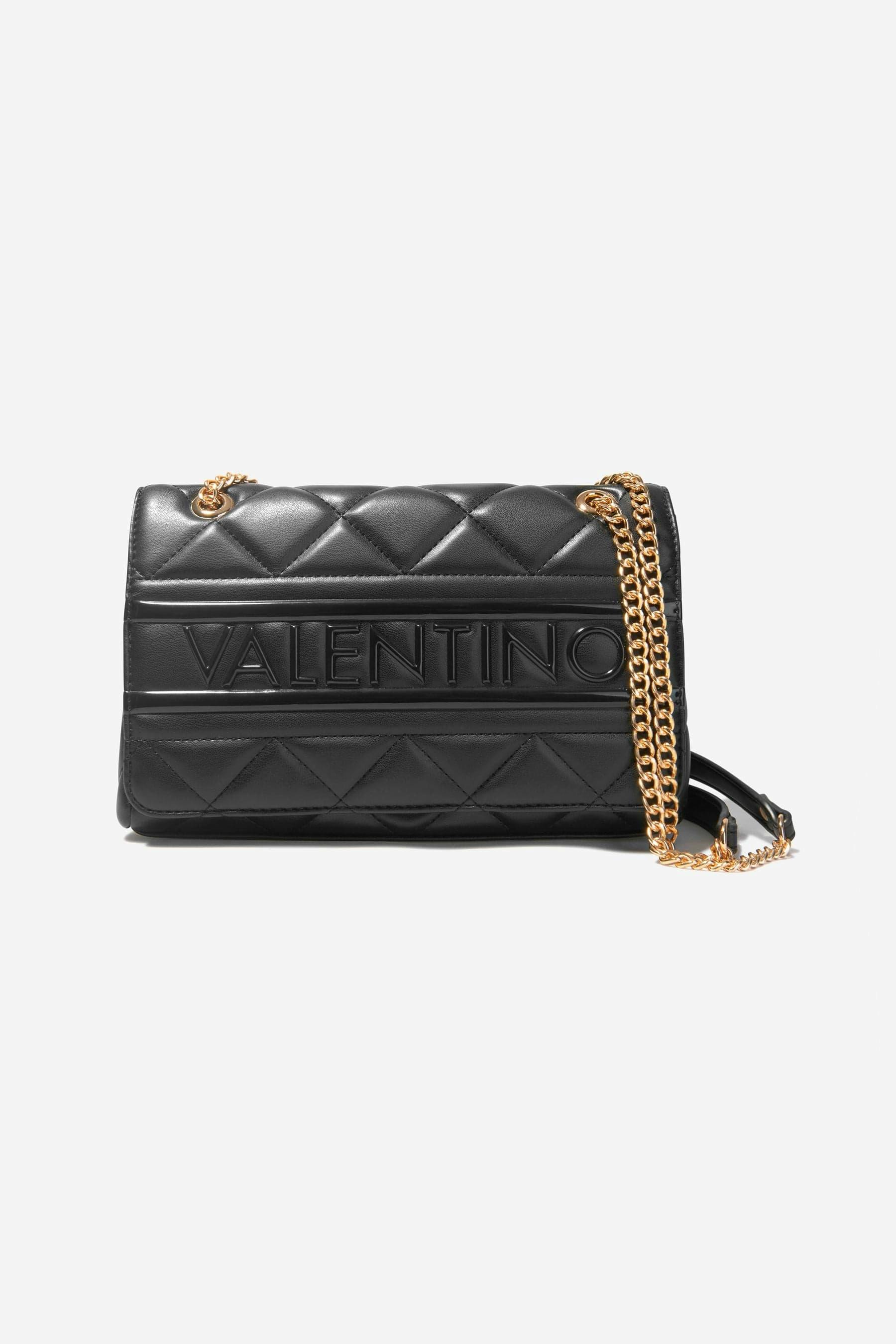 Valentino Girls Black Ada Flap Bag In (26Cm) - One Size