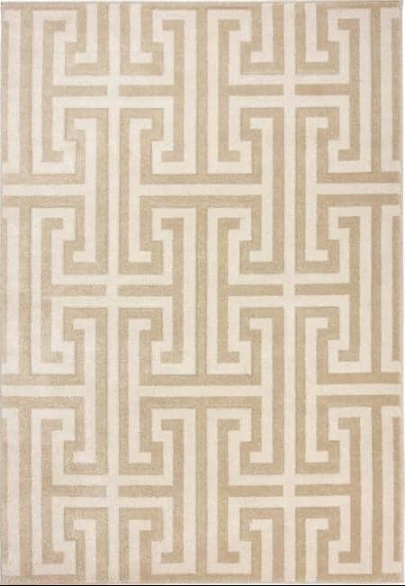 The Rugs Cream Greek Key Rug Geometric Design - 160X230 Cm