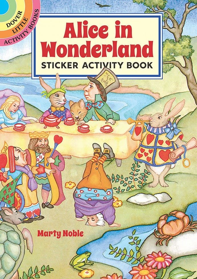 Alice in Wonderland Sticker Activity Book by Marty Noble - - Image 6