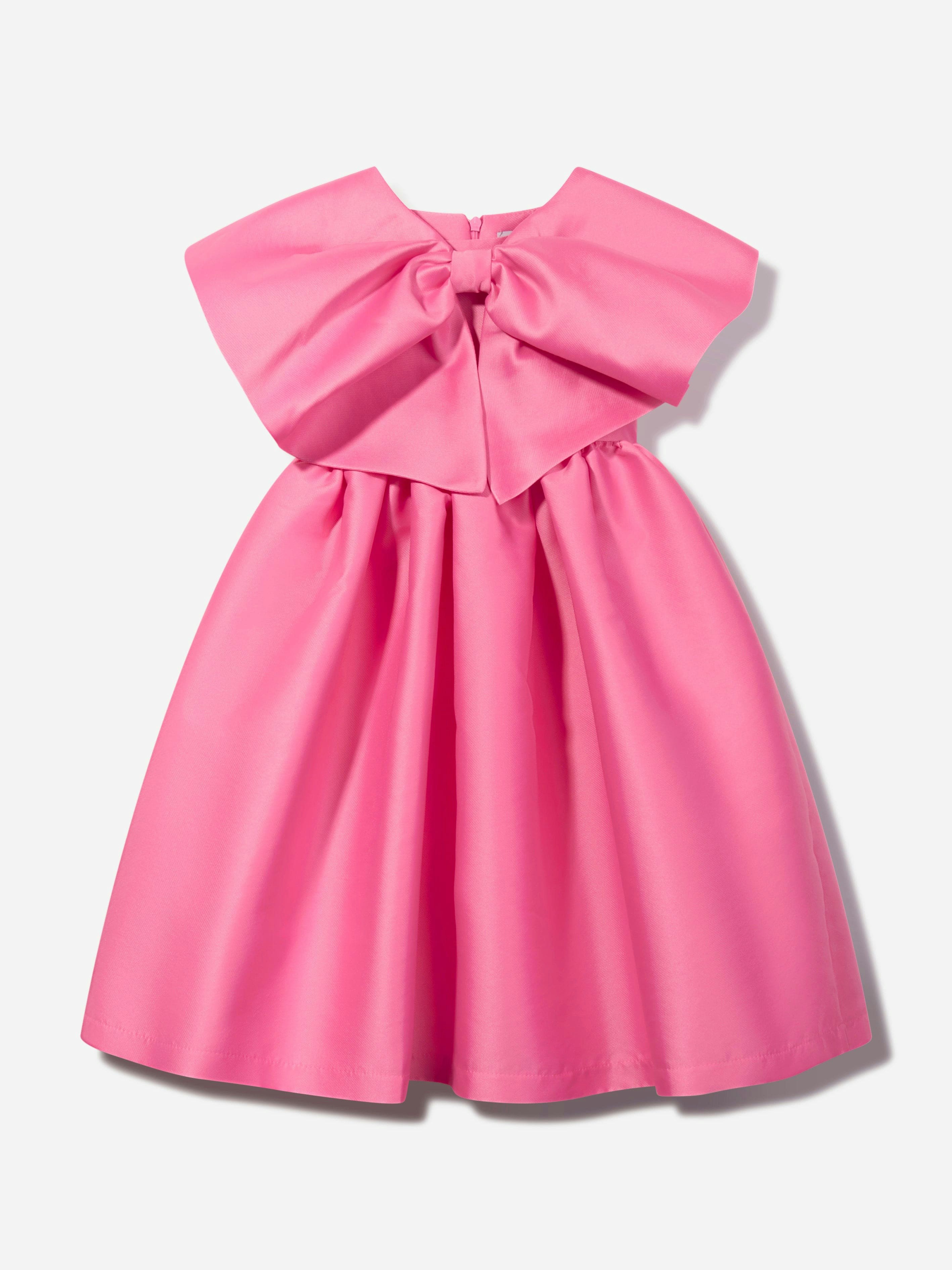 Mama Luma Girls Pink Flared Special Occasion Dress With Bolero In - 11 - 12 Yrs