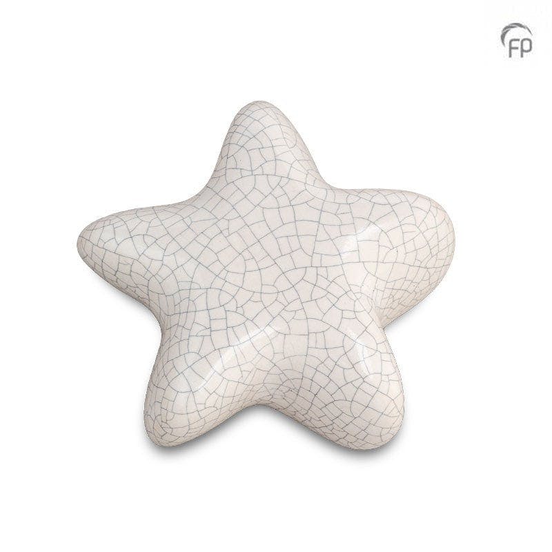 Rackhams White Ceramic Star Keepsake - Cracked
