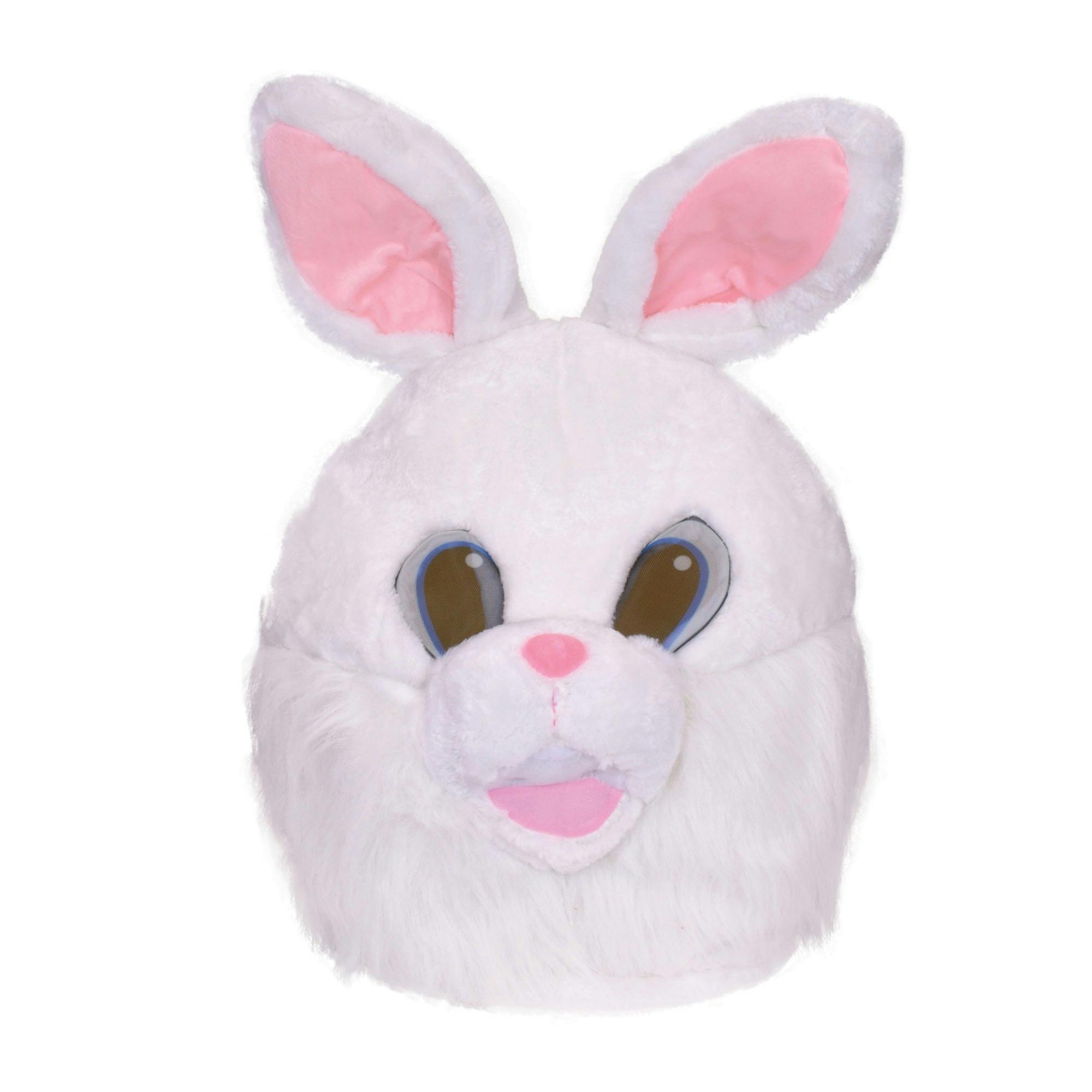 Bristol Novelty Unisex White Adults Bunny Mascot Mask - One Size