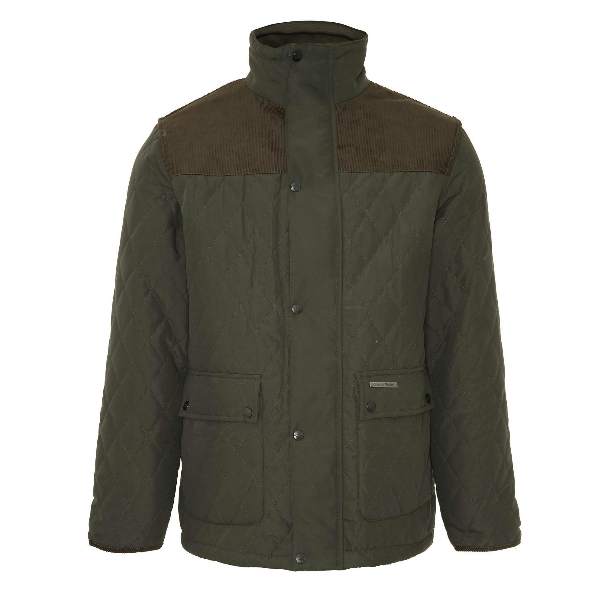 Coolandnew Men's Black Champion Lewis Fleece Lined Jacket - Olive - Xxl