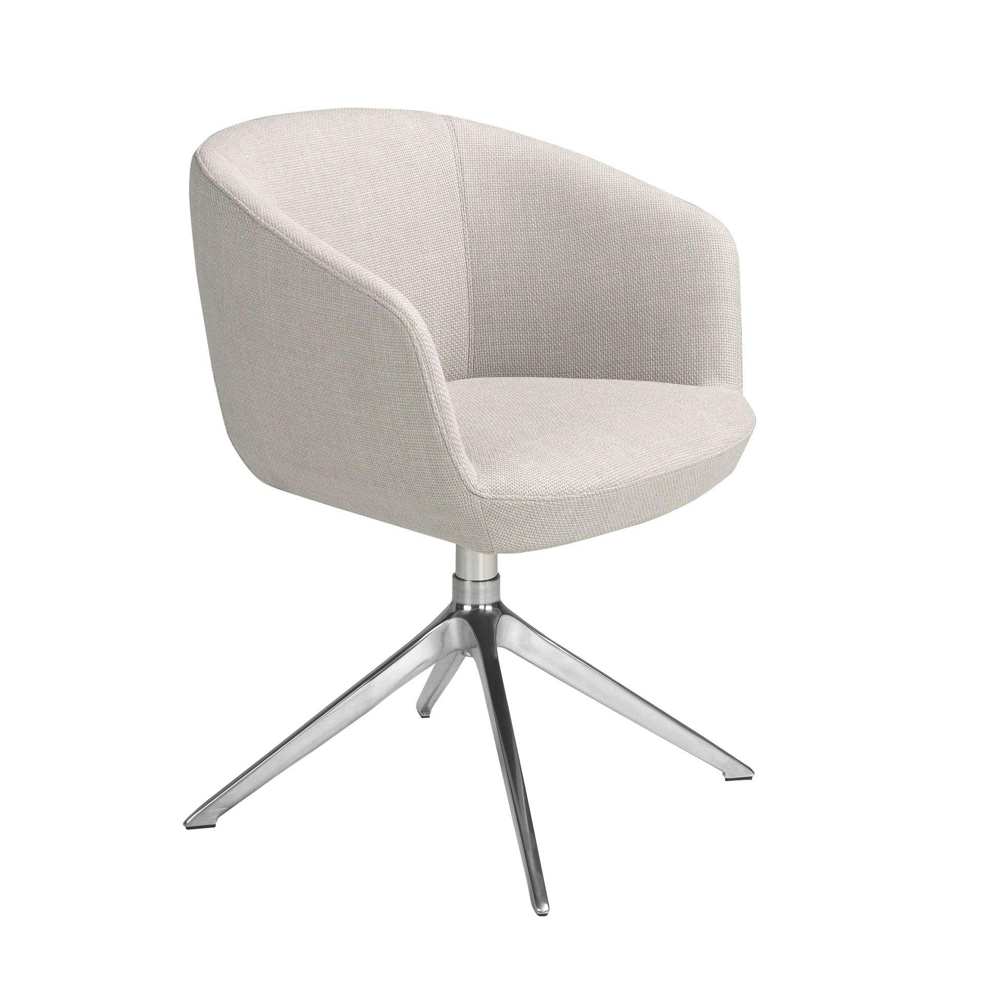 Angel Cerdá Light/Grey Fabric Swivel Chair 4133