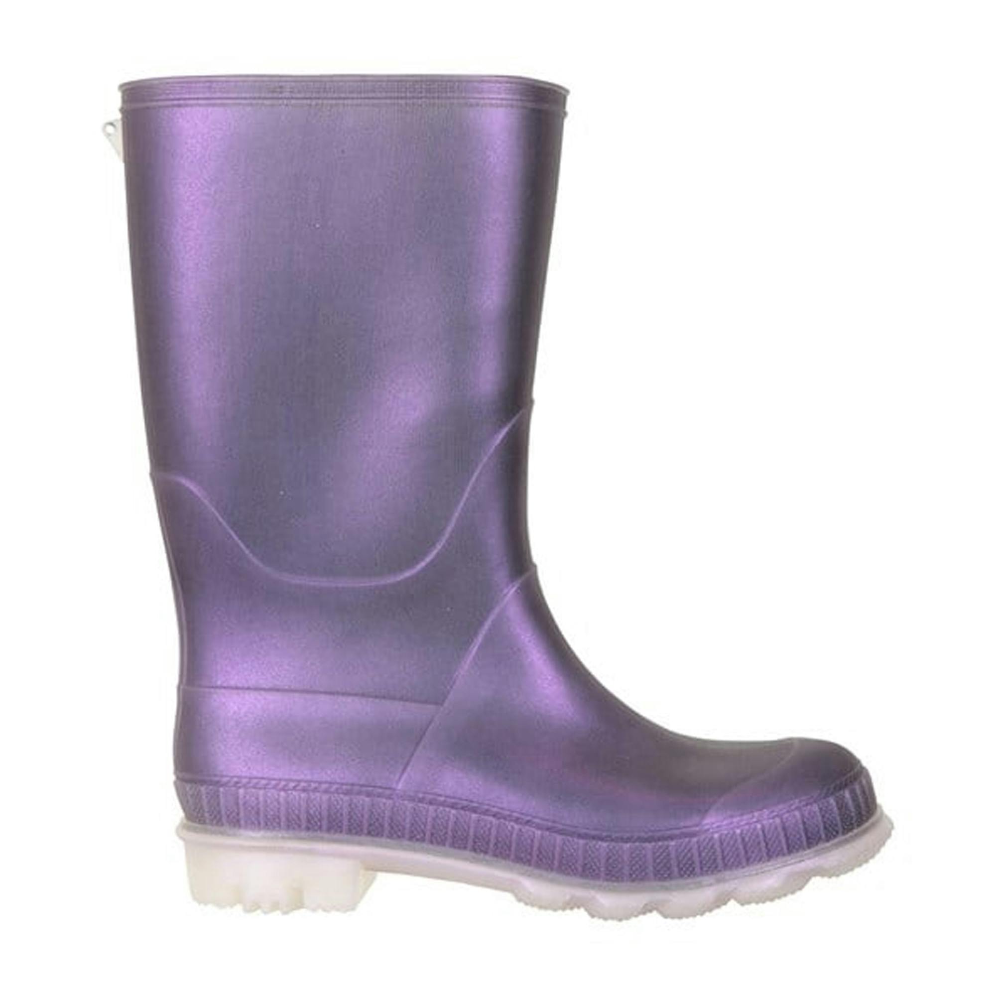 Mountain Warehouse Purple Childrens/Kids Plain Wellington Boots - 1 Uk