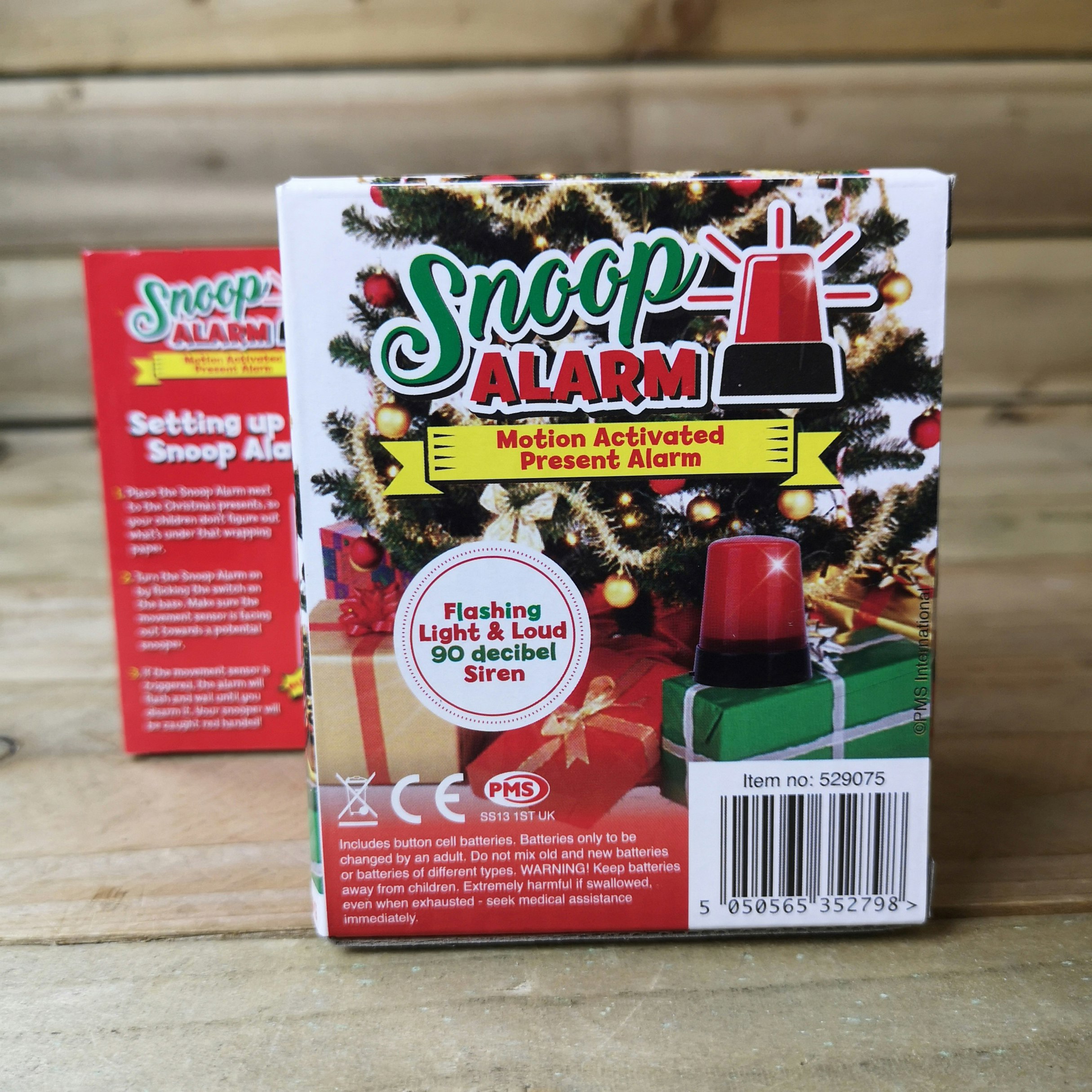 Rackhams Light Motion Activated Christmas Present Snoop Alarm With A Flashing And 90 Decibel Siren