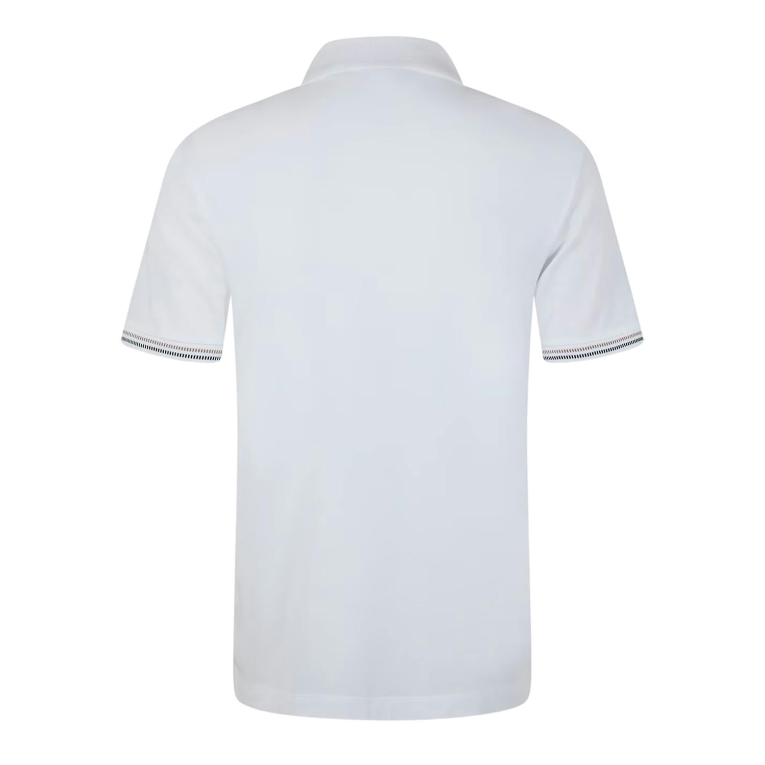 Boss Men's White Regular Polo Shirt - Xxl - 100% Cotton