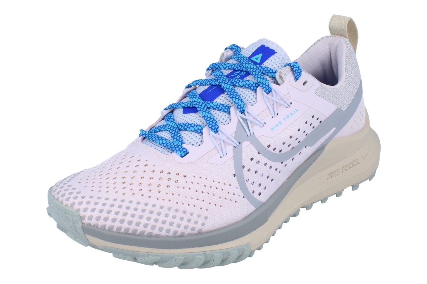 Nike Women's Pink/Grey React Pegasus Trail 4 Dj6159 600 - Uk 4 | Us 6.5 | Eu 37.5