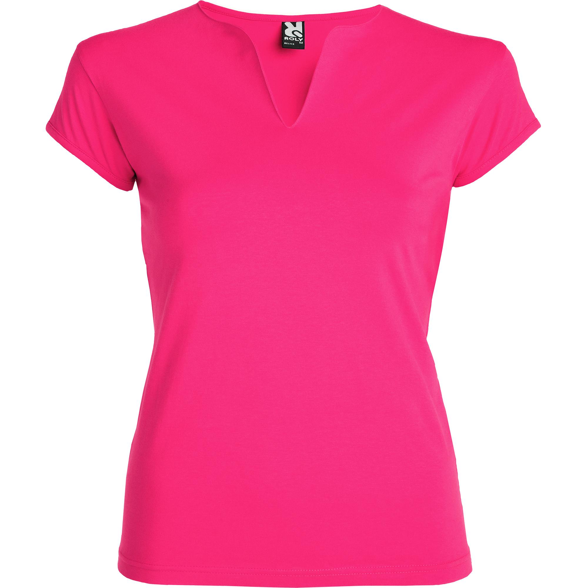 Roly Women's Belice T-Shirt - Rosette - Xl - Rosette - 94% Cotton/6% Elastane