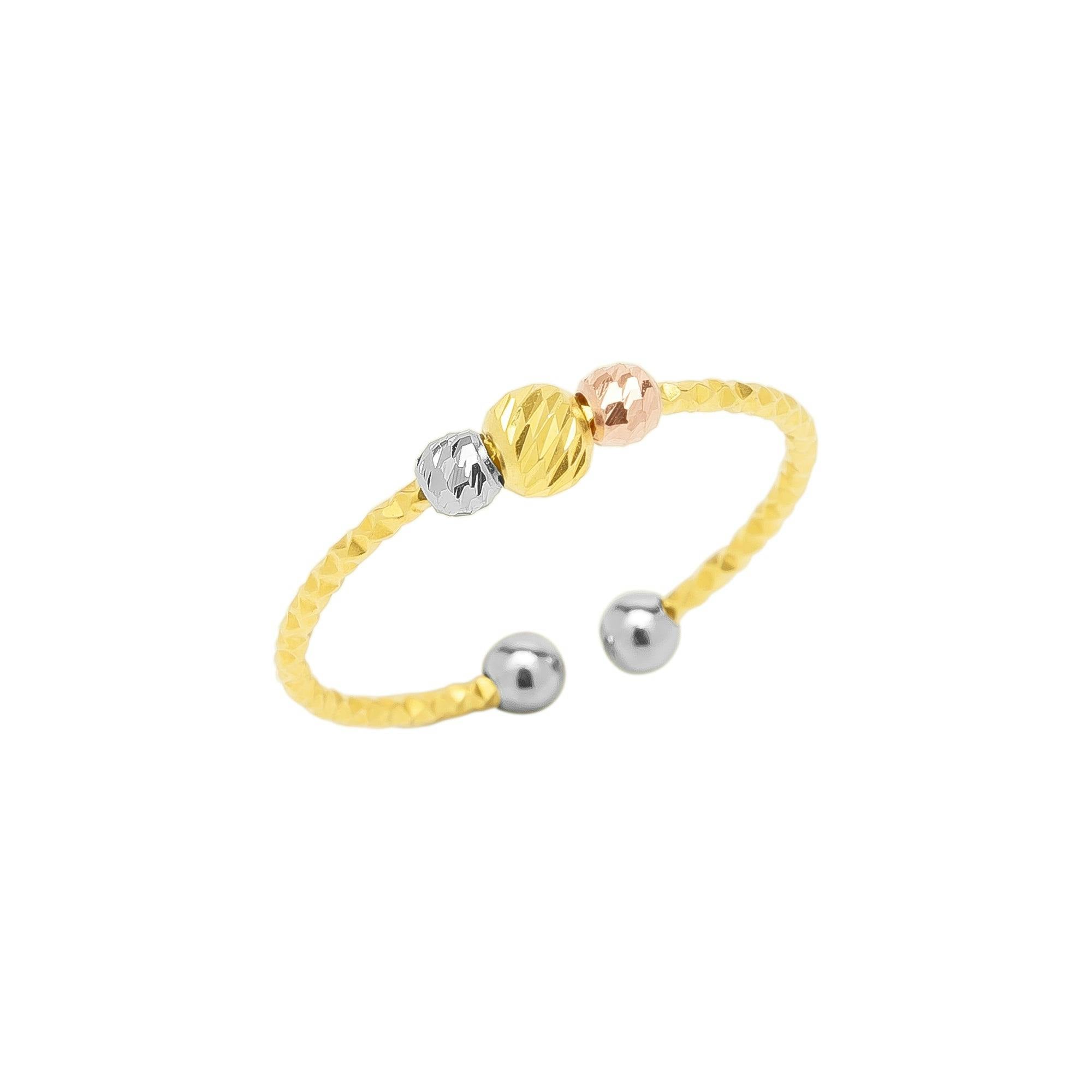 Spero London Silver Sterling Dorissa Beaded Adjustable Ring