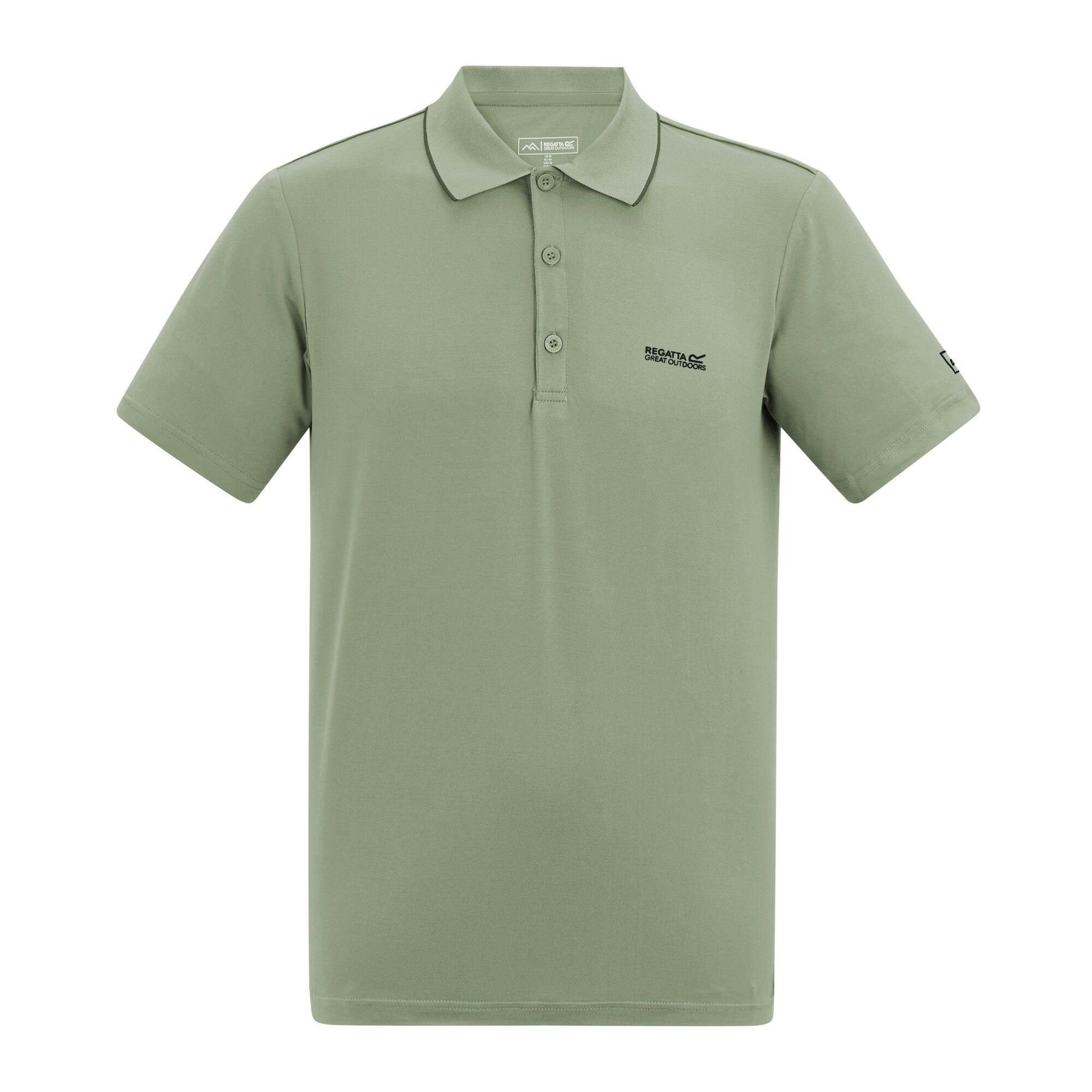 Regatta Men's Light Maverik Stretch Polo Shirt - Sage - Xl - Sage - 95% Polyester/5% Elastane