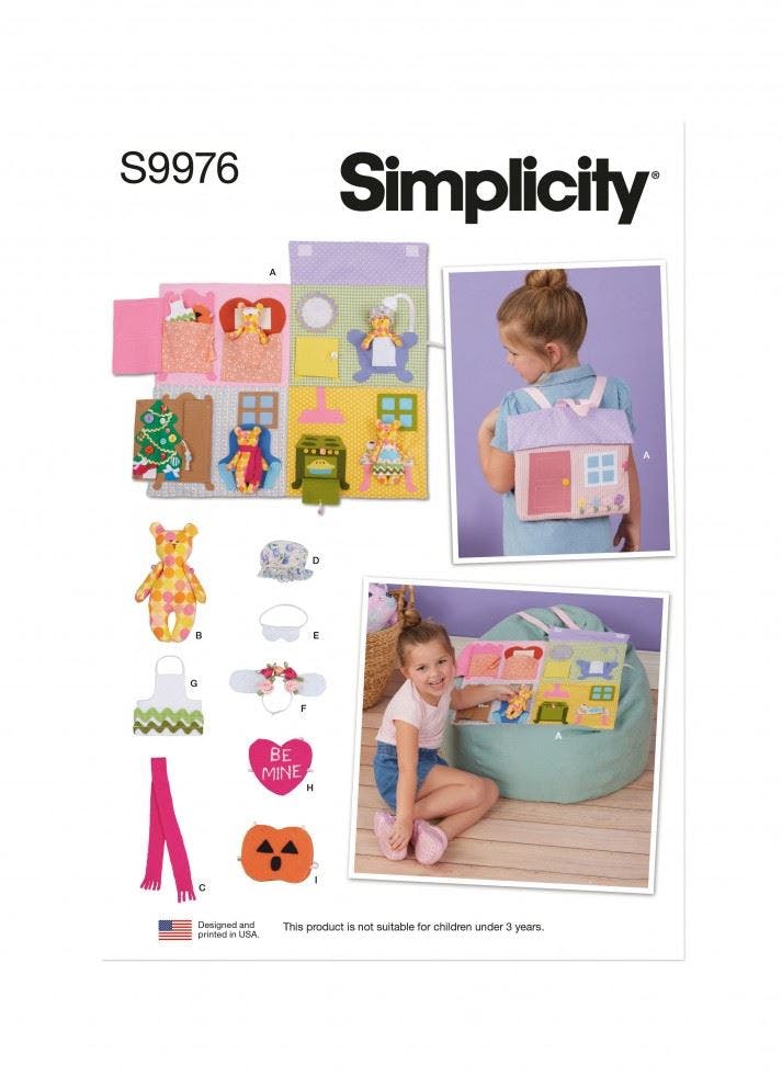 Simplicity Sewing Pattern 9976, Toys Os (One Size) - Intermediate - Os (One Size)
