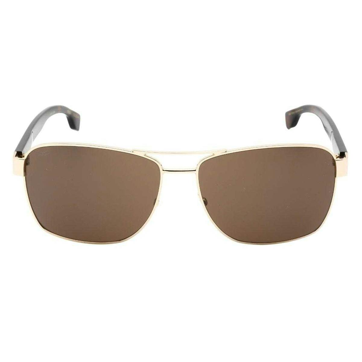 Hugo Boss Men's Brown/Gold Sunglasses - Havana - One Size - 100% Mixed