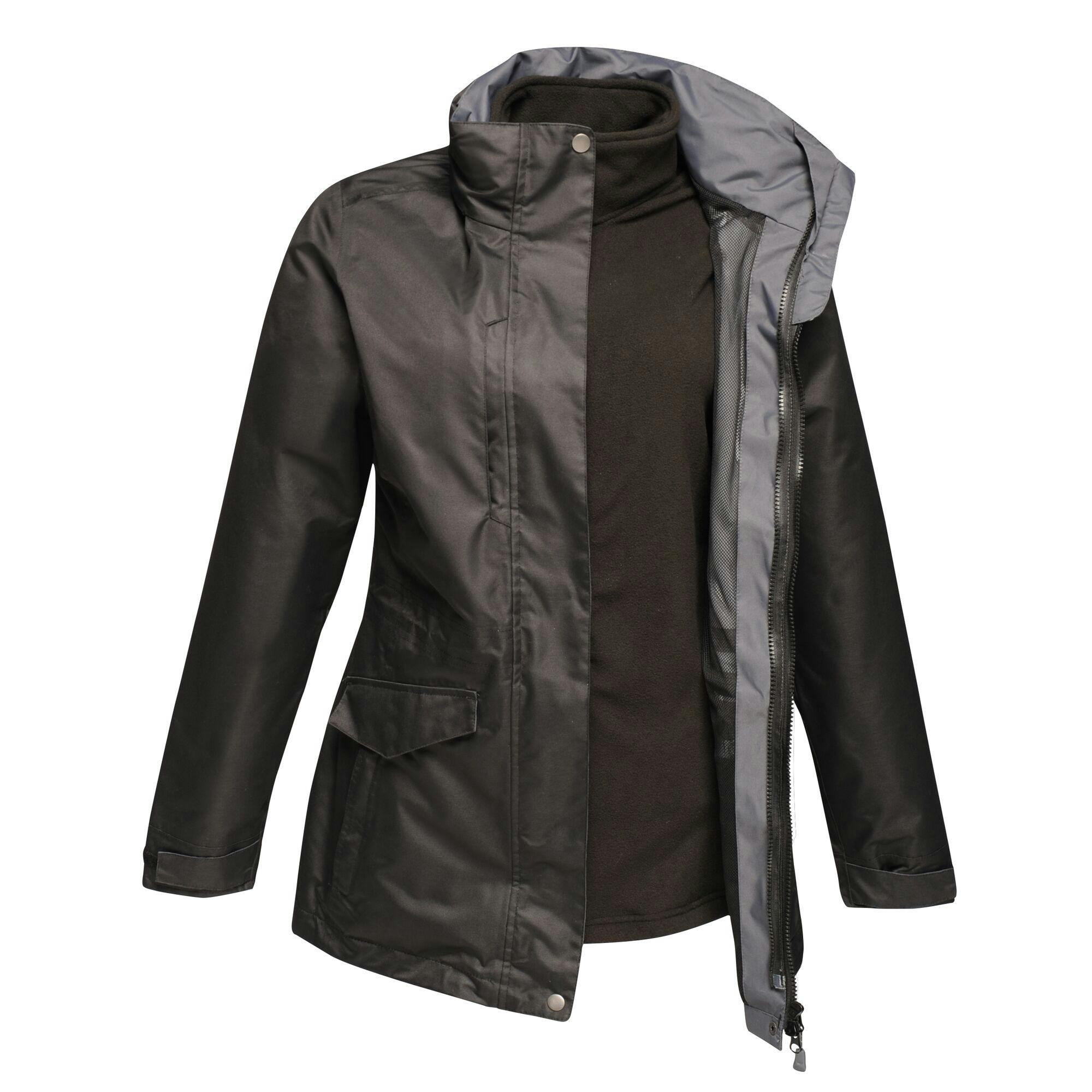 Regatta Women's Black Professional / 3 In 1 Jacket - Uk Size 8 - 100% Polyester
