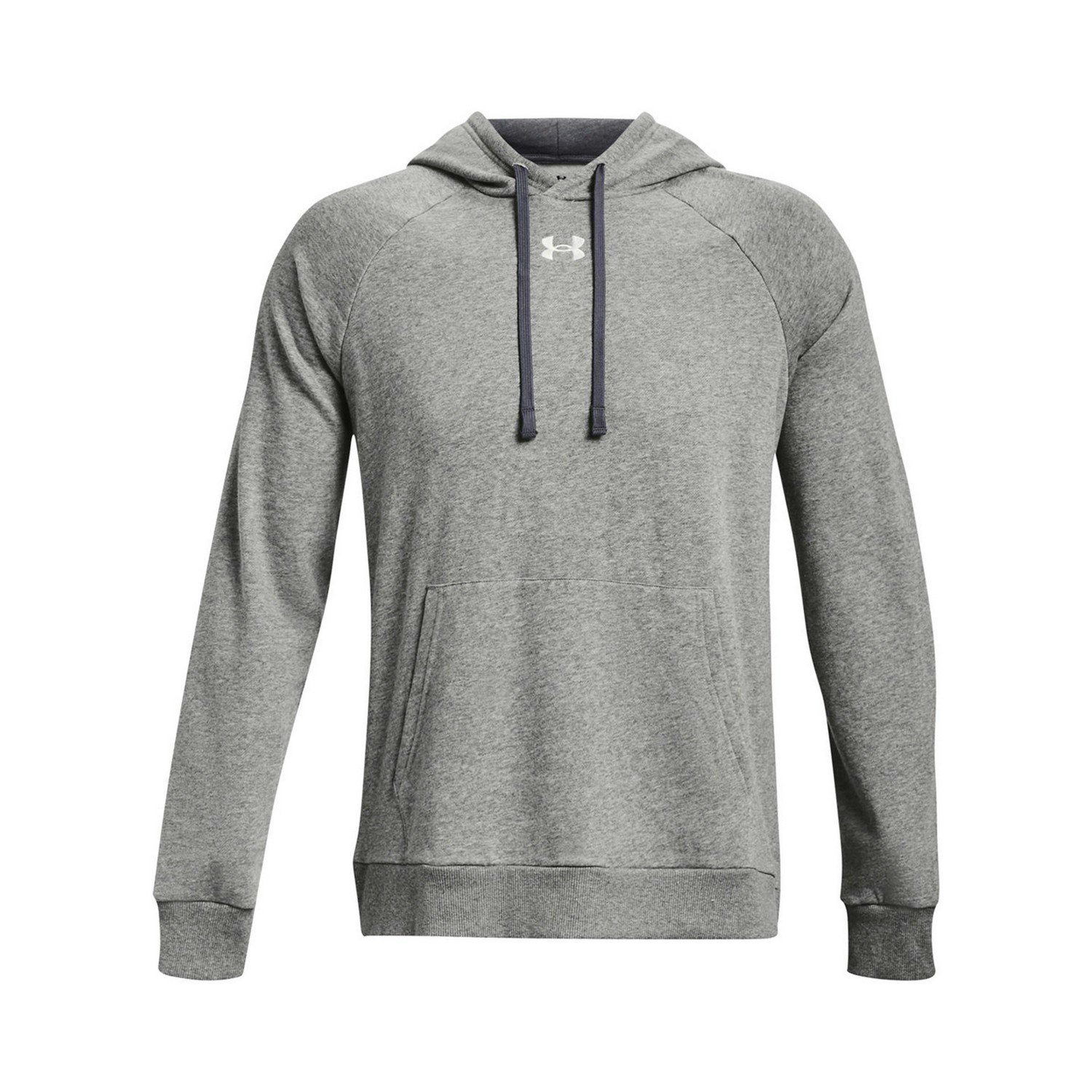 Under Armour Unisex Light Adult Rival Fleece Hoodie - Castle Rock/ Heather - Castle Rock/ Heather - Xxl