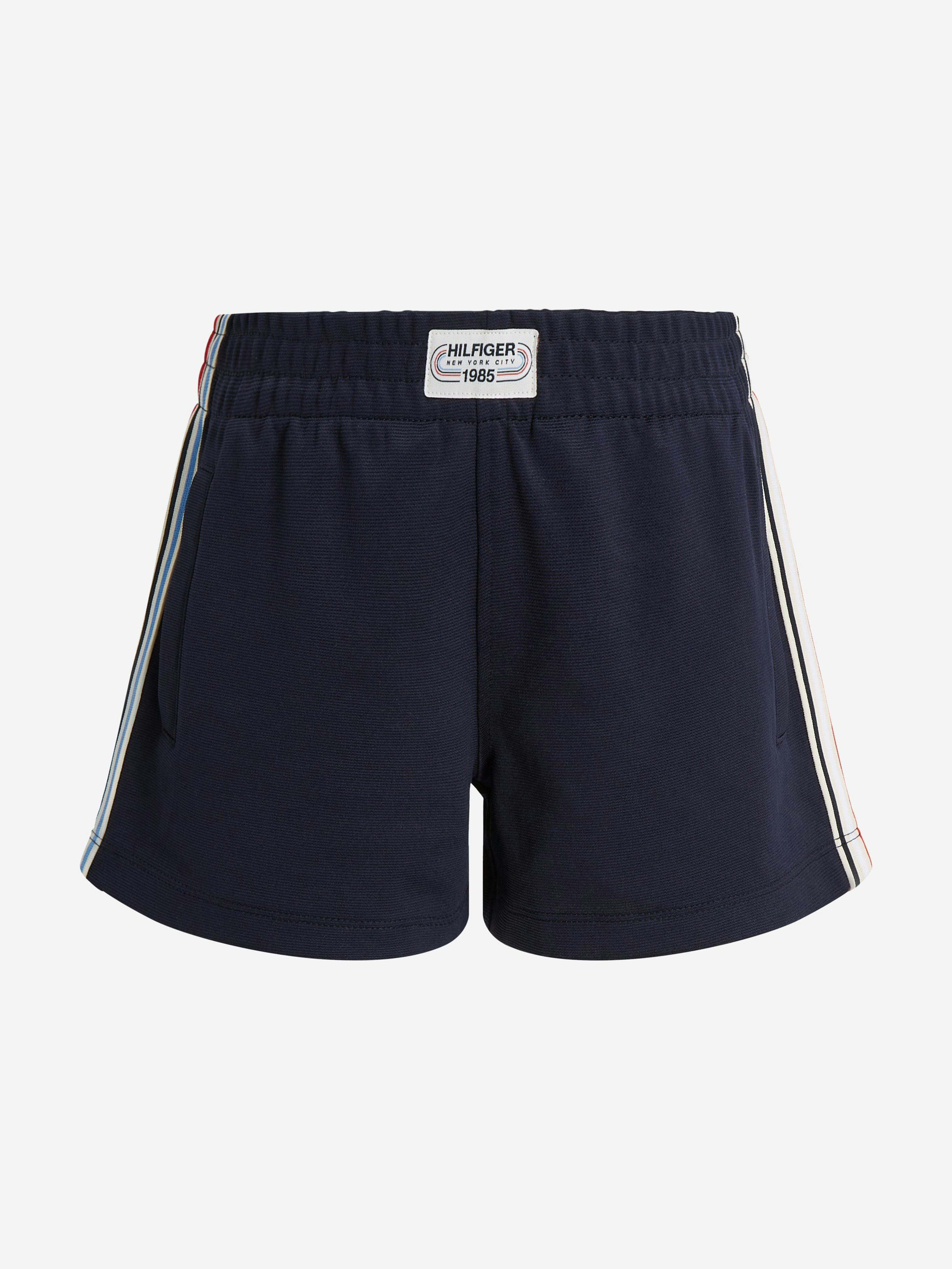Tommy Hilfiger Girls Blue 1985 Logo Shorts In Navy - 4 Yrs