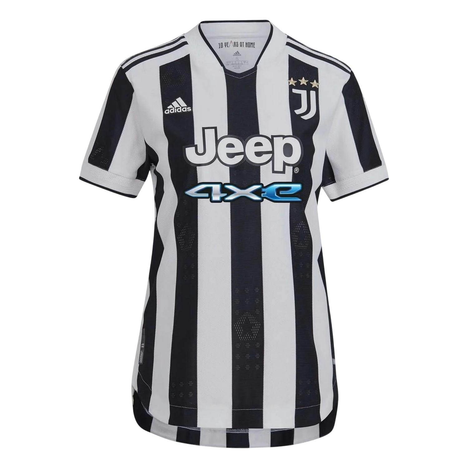 Adidas Women's White 2021/22 Juventus Fc Home Jersey - 10 Uk - 100% Recycled Polyester