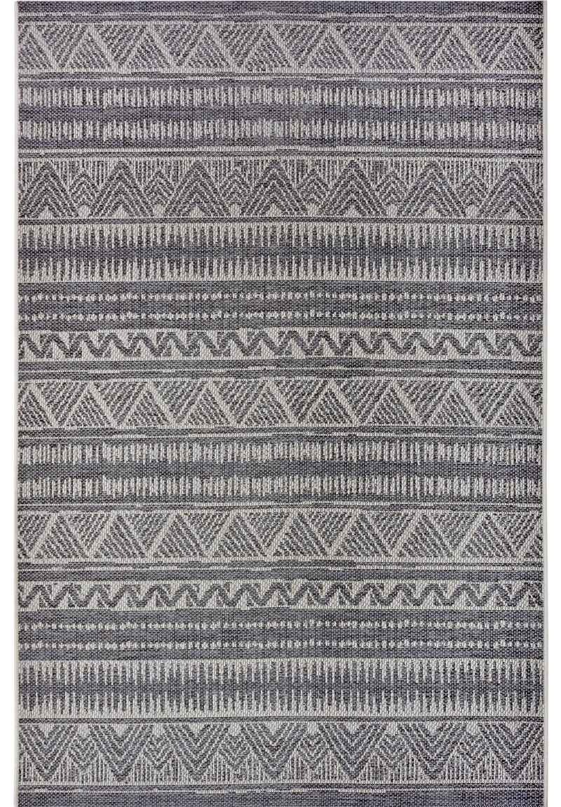 Hanse Home Grey Indoor & Outdoor Tribal Geometric Rug – - 190X290 Cm