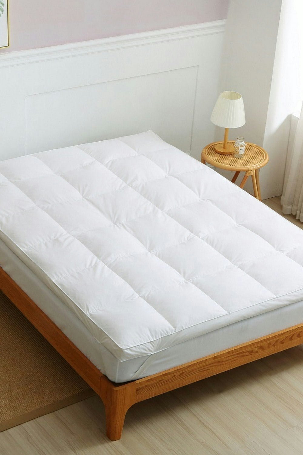 Homespace Direct White Duck Feather And Down Mattress Topper - Double