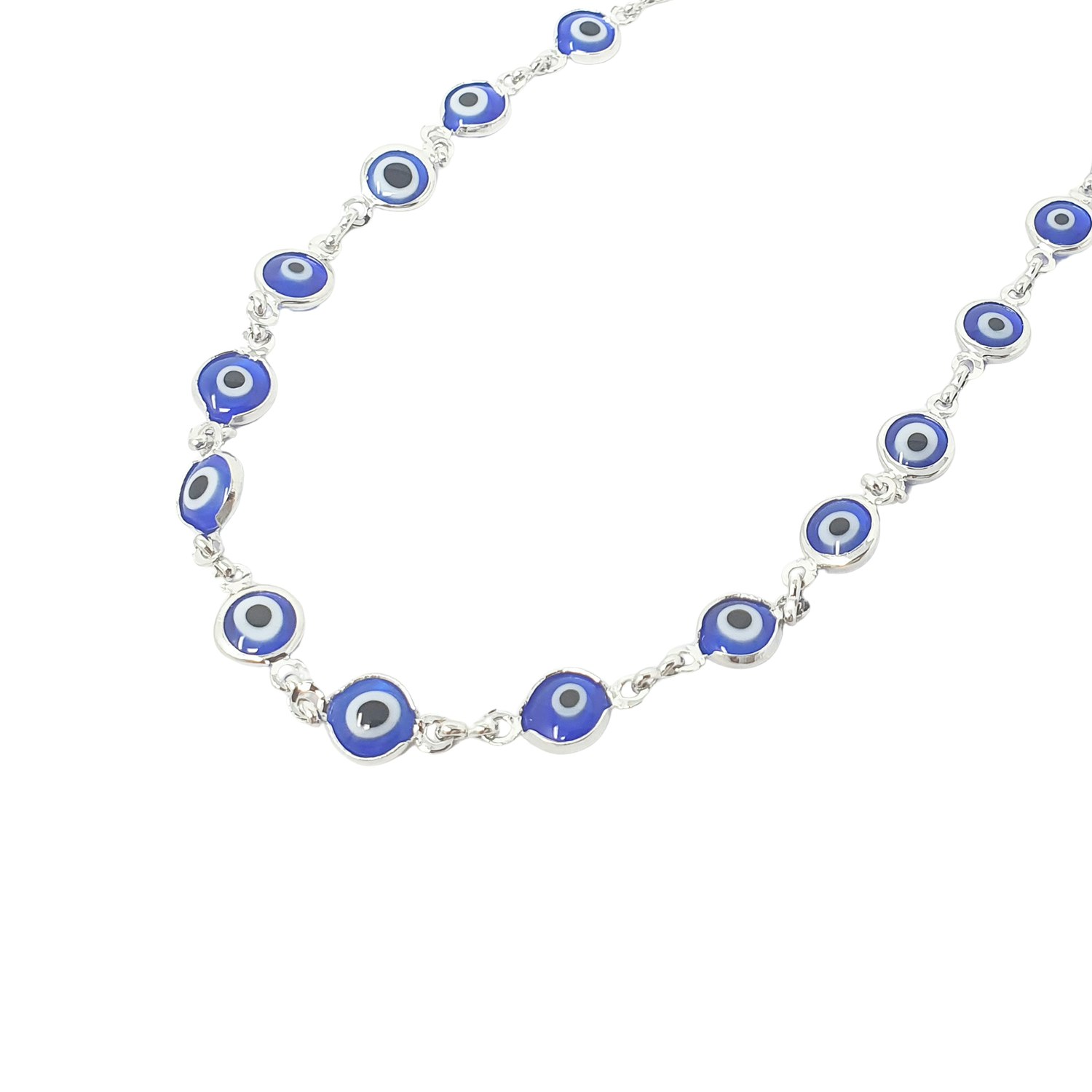 Harfi Blue/Silver Evil Eye Protection Necklace