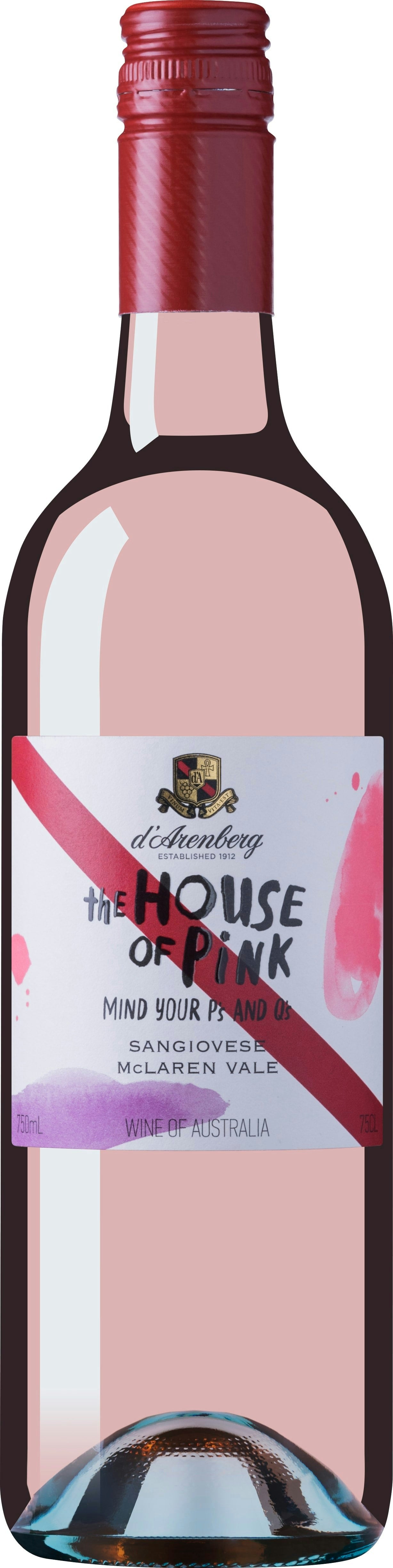 Various Wine Pink D Arenberg The House Of Sangiovese Rose 2023 75Cl - Pack Of 6