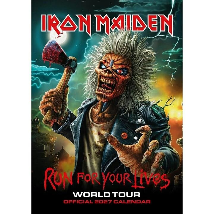 Iron Maiden A3 Calendar 2027, Wall Calendars, Month To View, Entertainment, Gift - Image 6