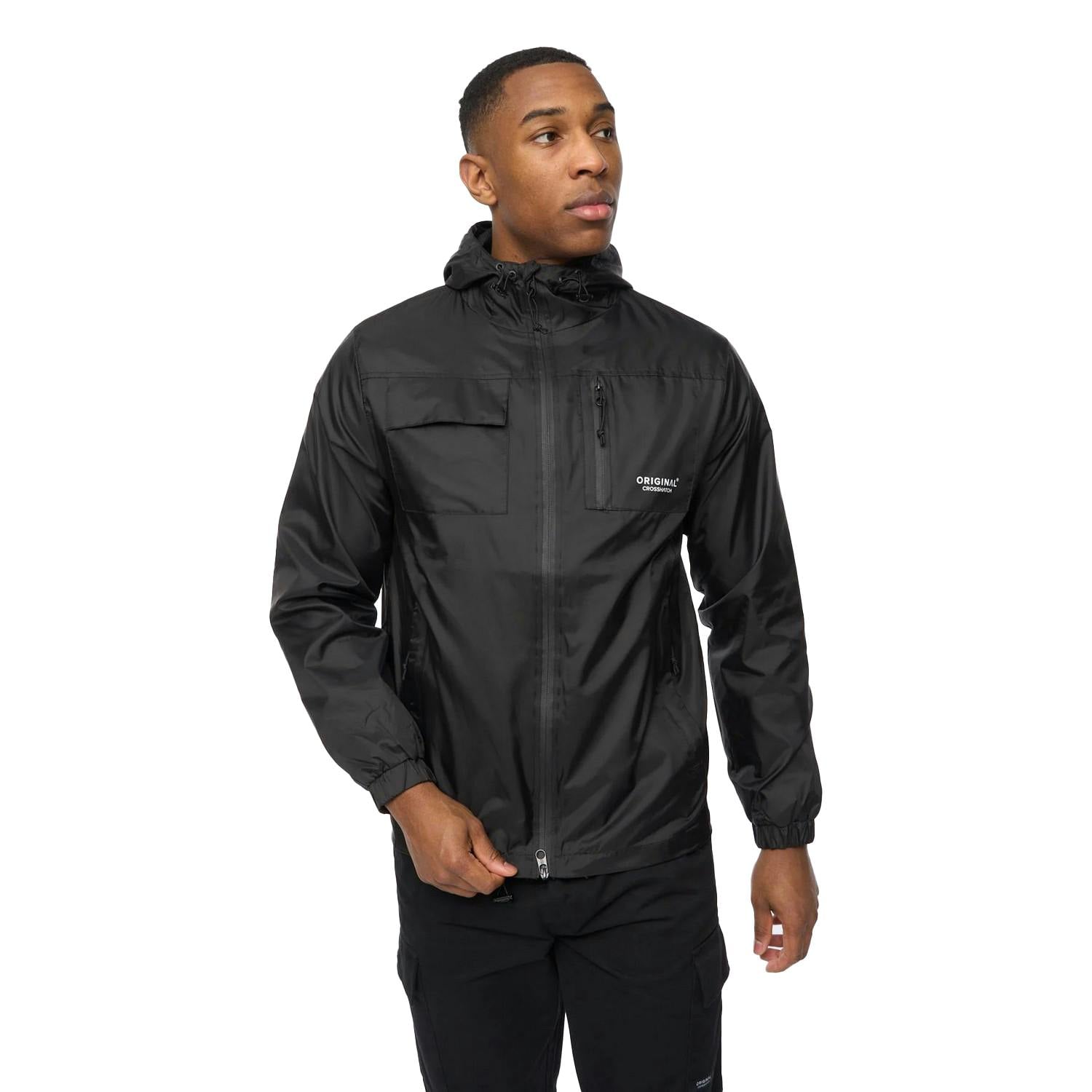 Crosshatch Men's Black Utilate Jacket - L - 100% Mixed