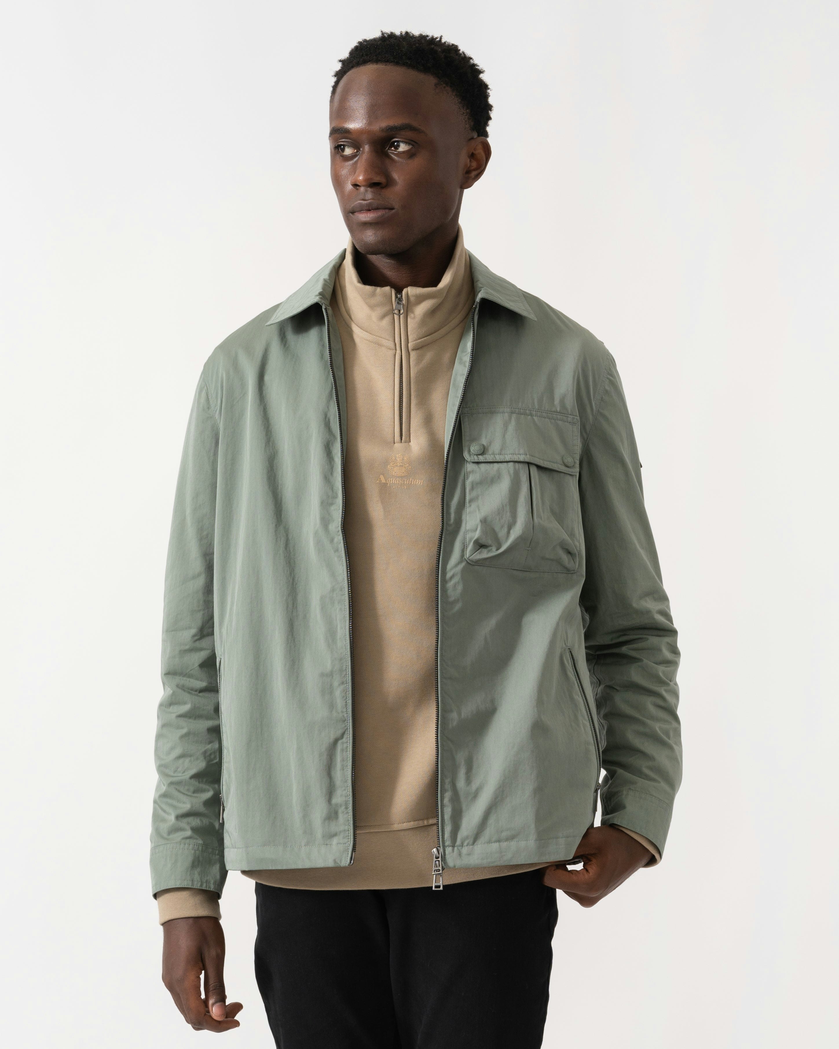 Belstaff Men's Green Drome Overshirt - Sage - Sage - L
