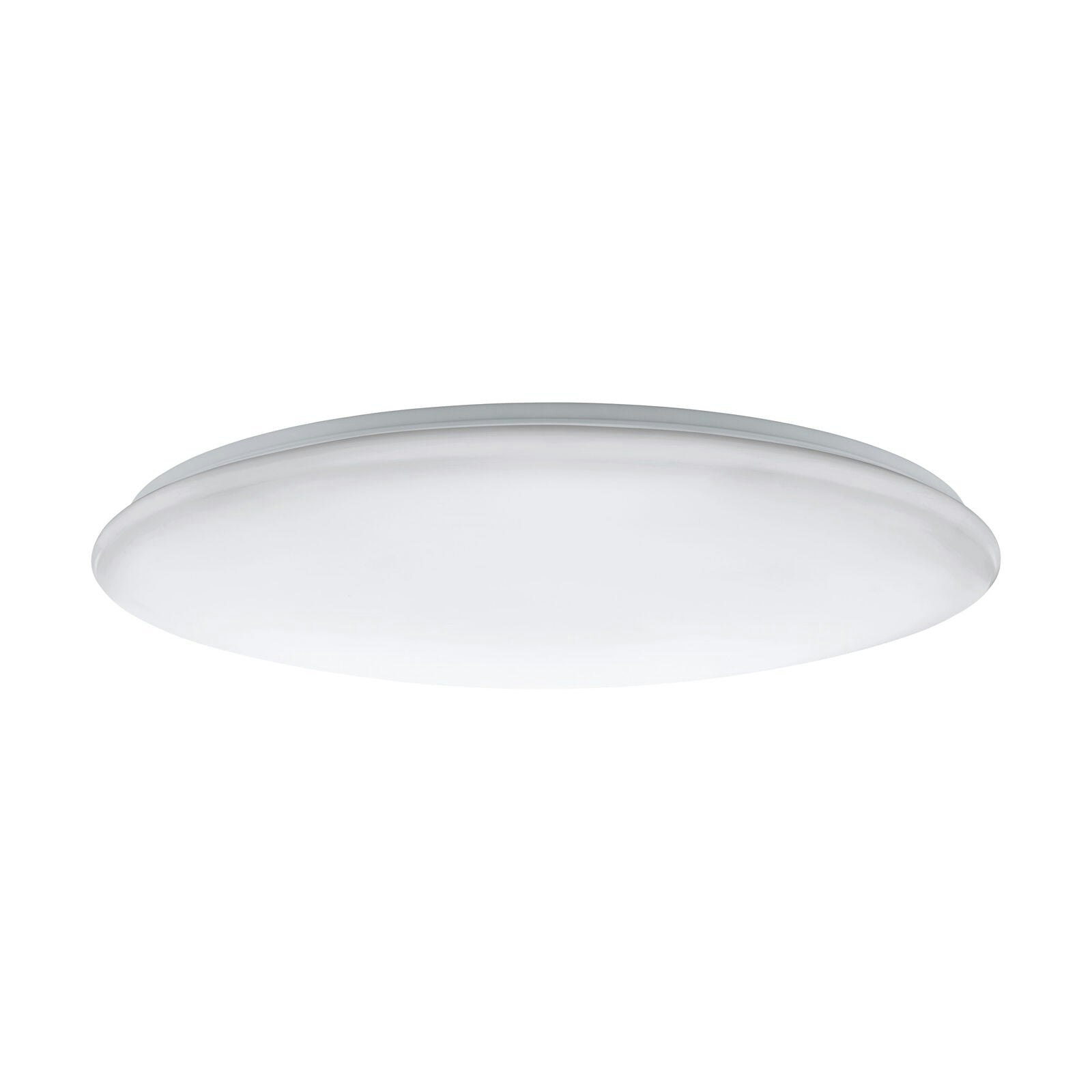 Loops Light/White Flush Ceiling Colour Shade Plastic Bulb Led 80W Included