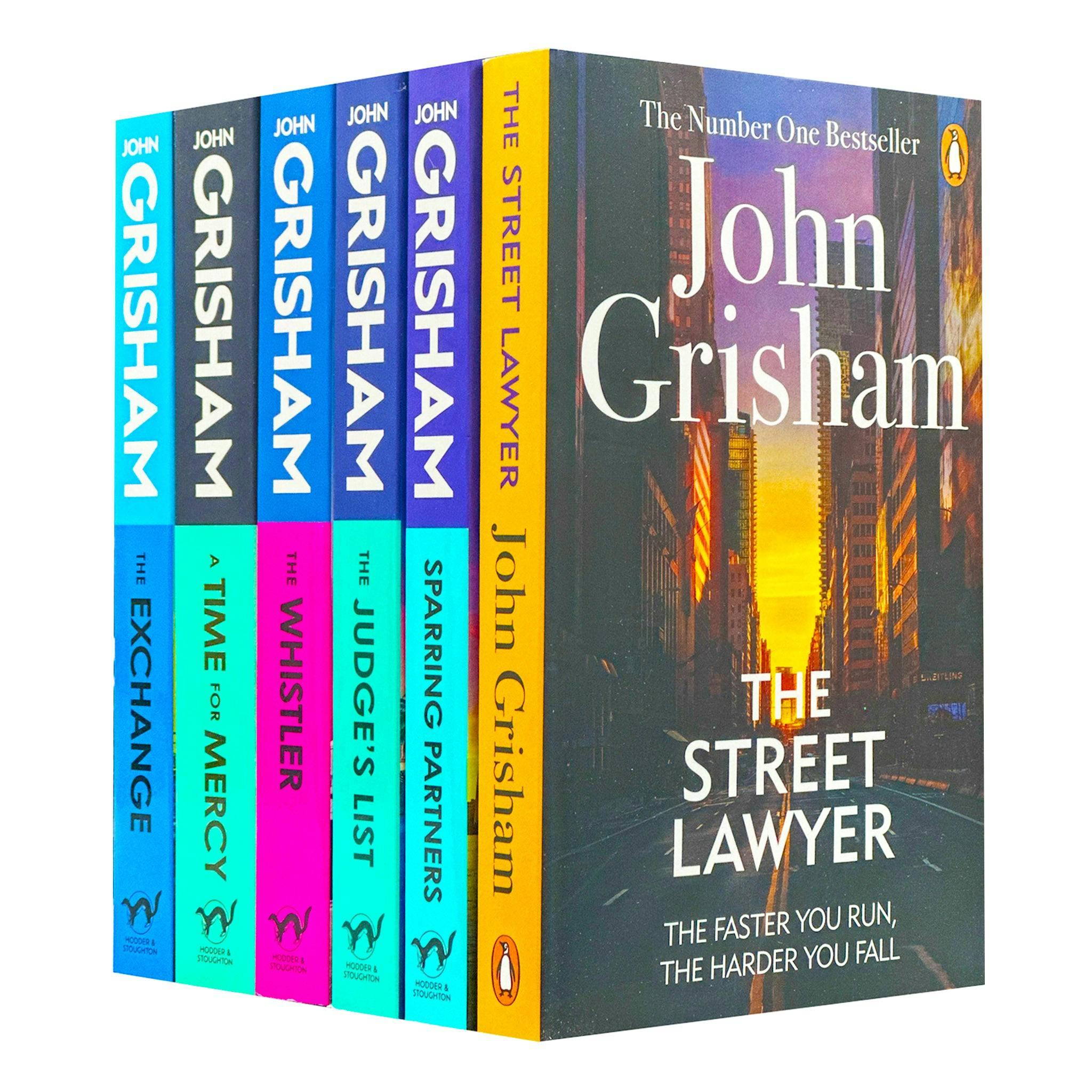 Various Publishers John Grisham Legal Thrillers 6 Books Set - A Time For Mercy, Sparring Partners, The Exchange, The Street Lawyer, The Whistler, The Judge's List