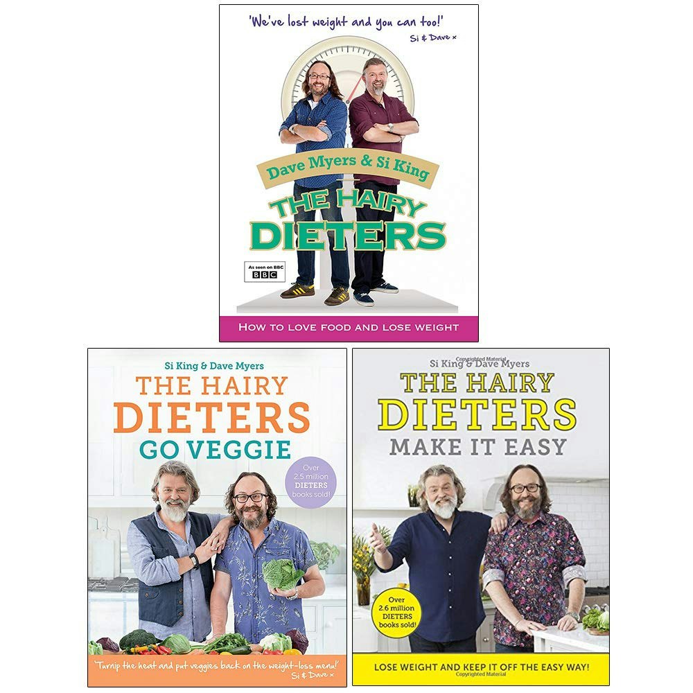 W&N/Orion/Seven Dials The Hairy Dieters, The Hairy Dieters Go Veggie, The Hairy Dieters Make It Easy Book Set Size 3