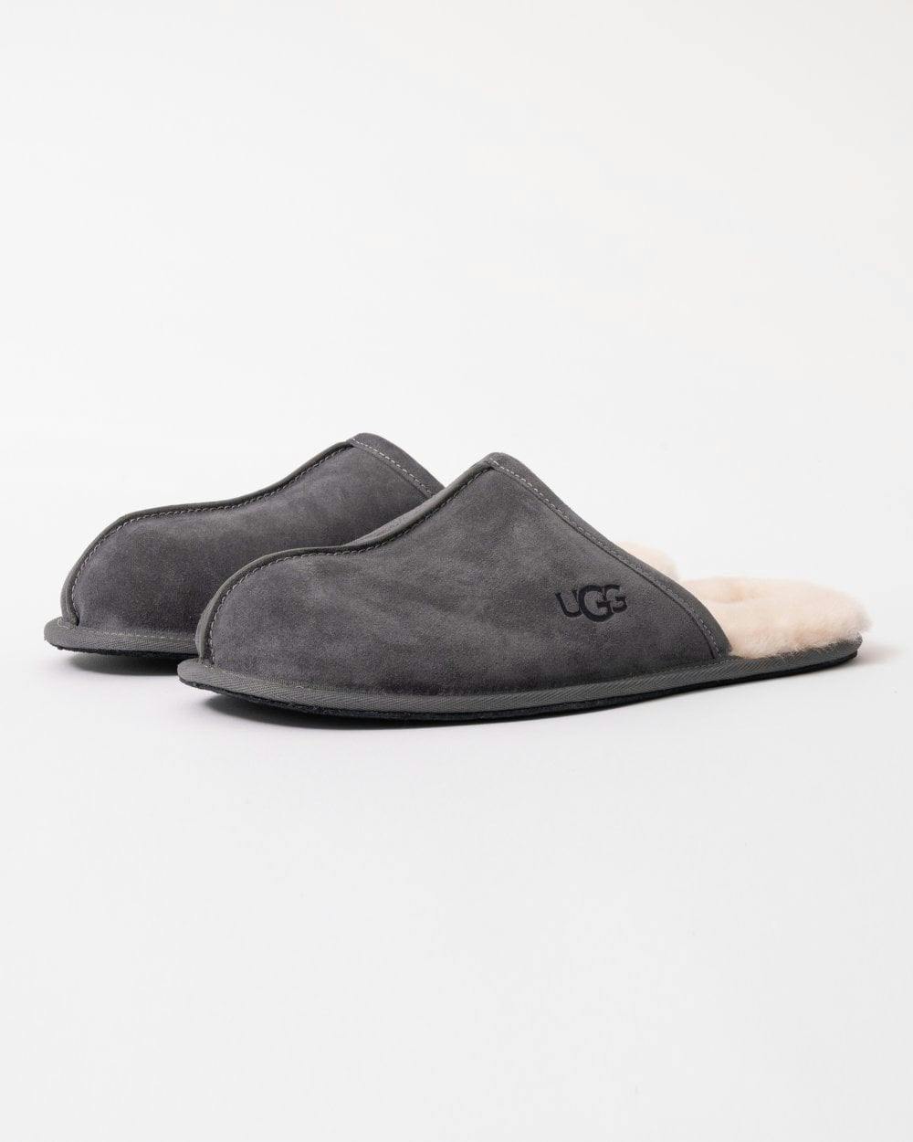 Ugg Men's Dark/Grey Scuff Slipper - Uk9 Eu43 Us10