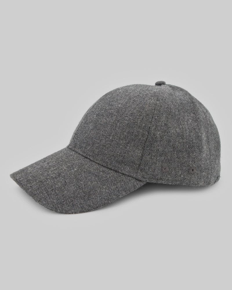 Steel & Jelly Grey Wool Baseball Cap - One Size