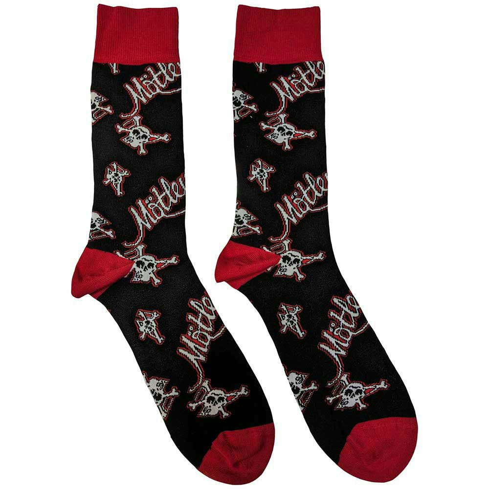 Paradiso Clothing Black Motley Crue Dr Feelgood Repeat Ankle Socks